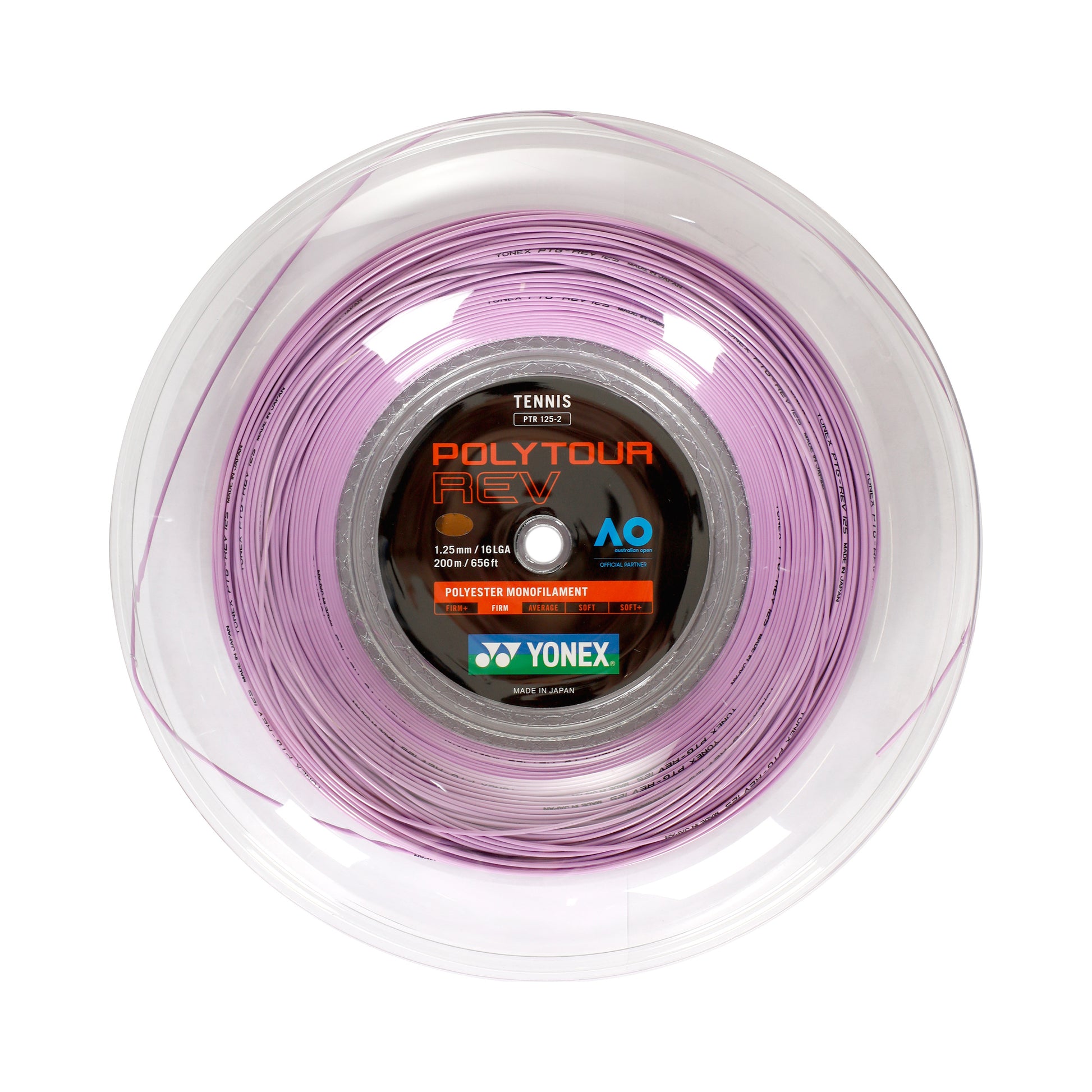 Yonex Poly Tour Rev Bobinas De Cordaje 200m-Lila