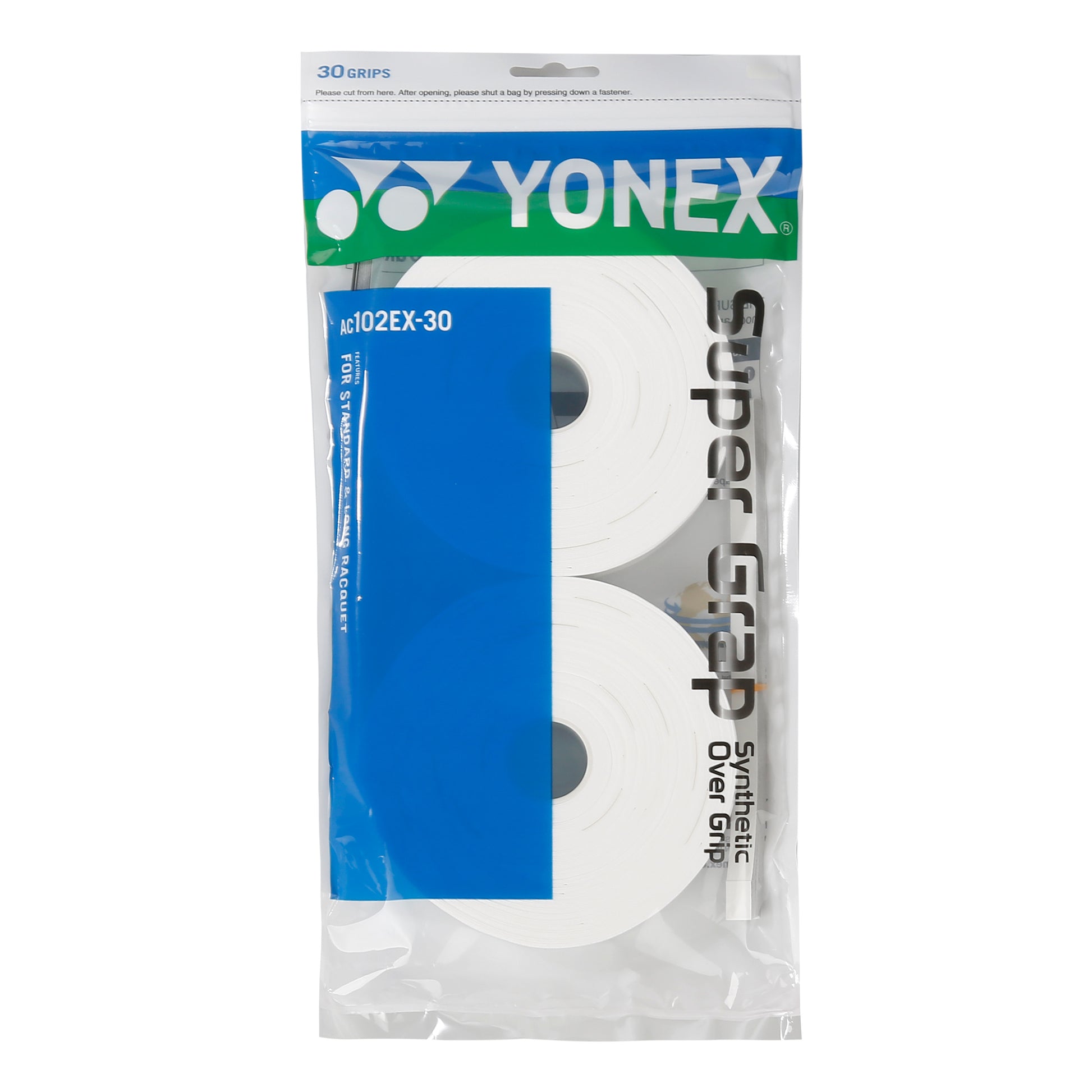 Yonex Super Grap Pack De 30-Blanco