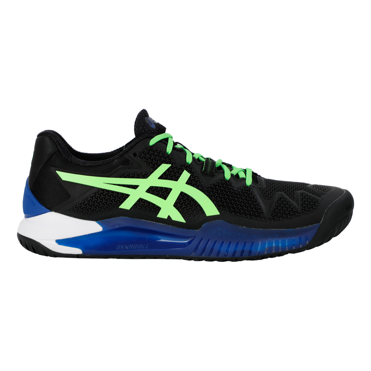 ASICS Gel-Resolution 8 Zapatilla tierra batida Hombres - negro, verde neón