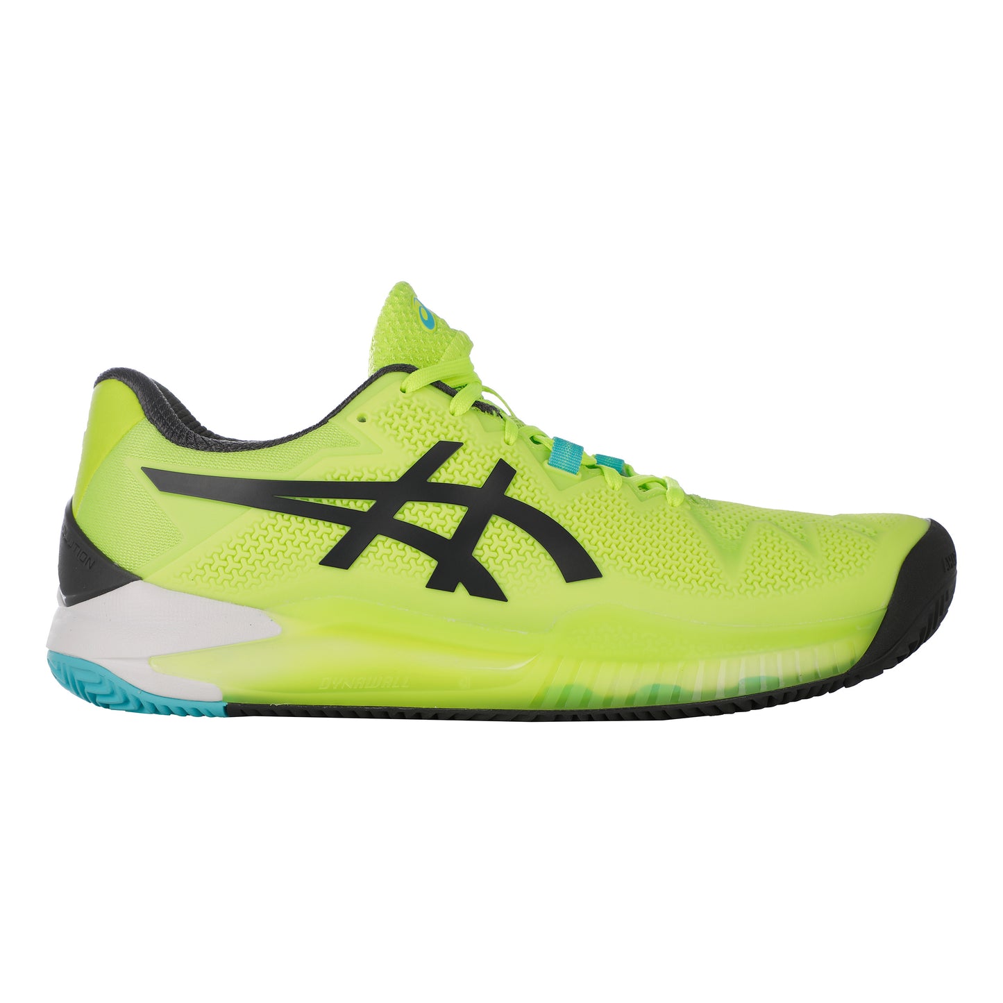 ASICS Gel-Resolution 8 Zapatilla tierra batida Hombres - verde neón, negro