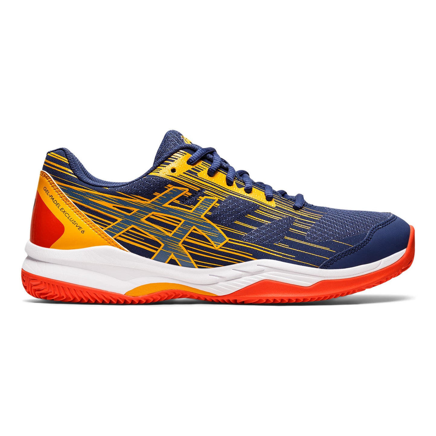ASICS Gel-Padel Exclusive 6 PADL Zapatilla de pádel Hombres - azul oscuro, amarillo