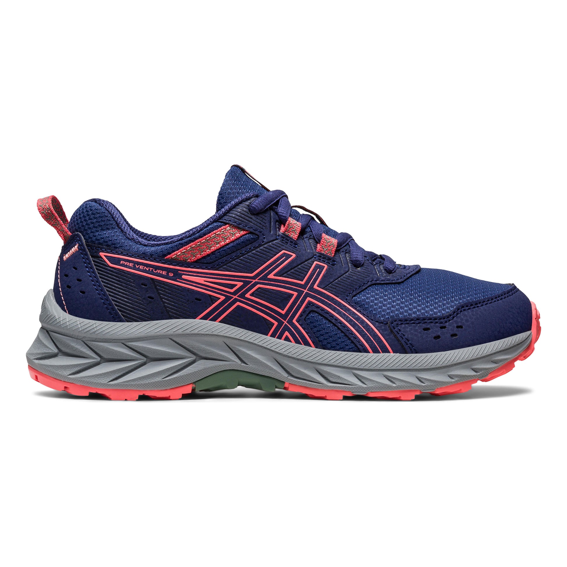 ASICS Pre-Venture 9 GS Zapatilla trail Niños - azul, coral