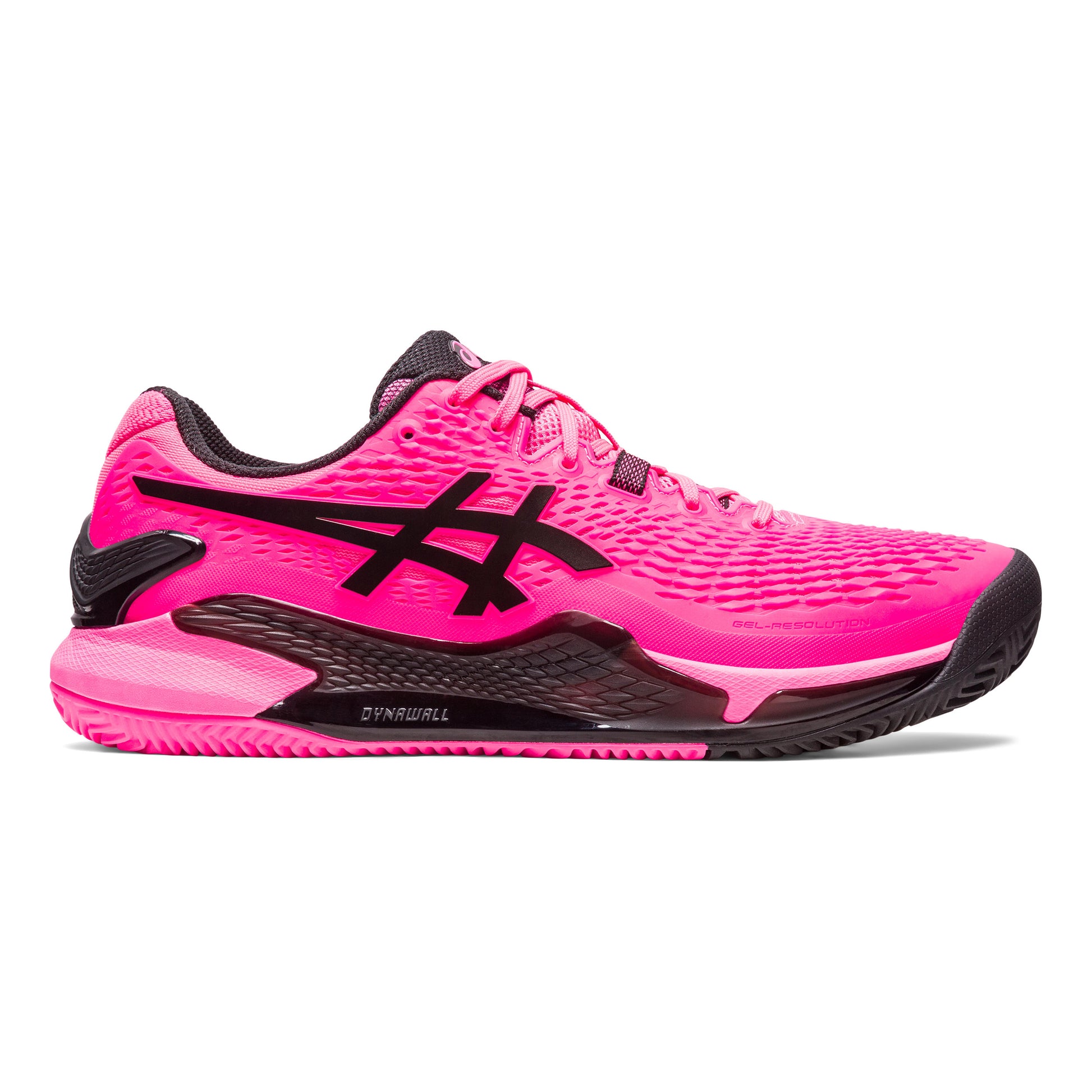 ASICS Gel-Resolution 9 Zapatilla tierra batida Hombres - rosa, negro
