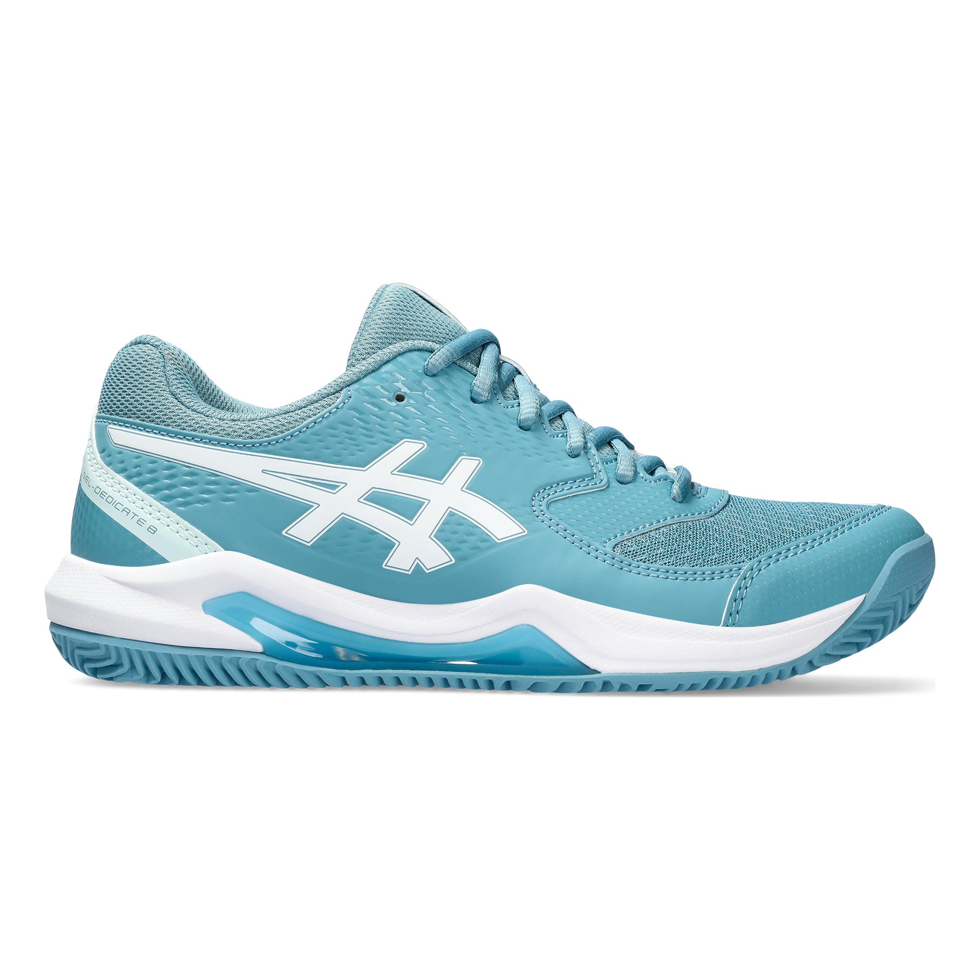 ASICS Gel-Dedicate 8 Zapatilla tierra batida Mujeres - color petróleo, blanco