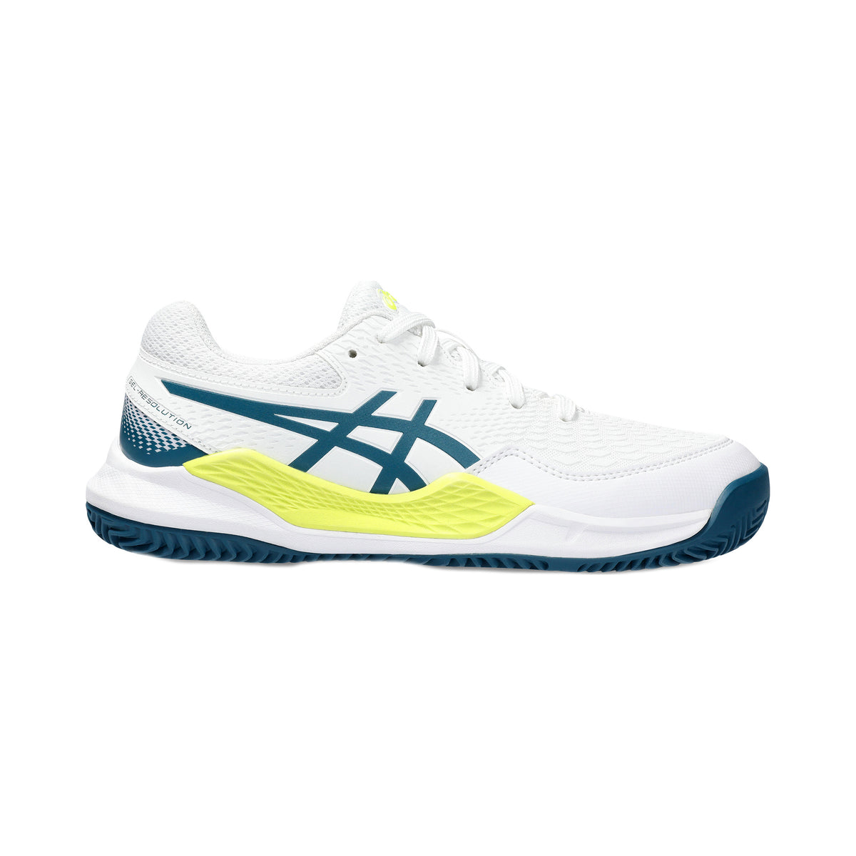 ASICS Gel-Resolution 9 GS Zapatilla tierra batida Niños - blanco, color petróleo