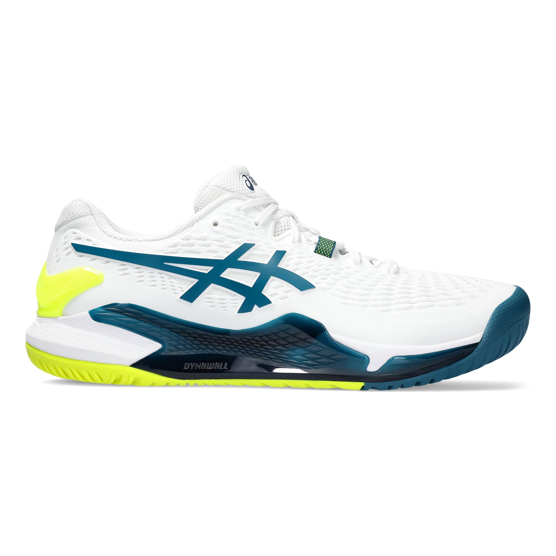 ASICS Gel-Resolution 9 Zapatilla todas las superficies Hombres - blanco, color petróleo