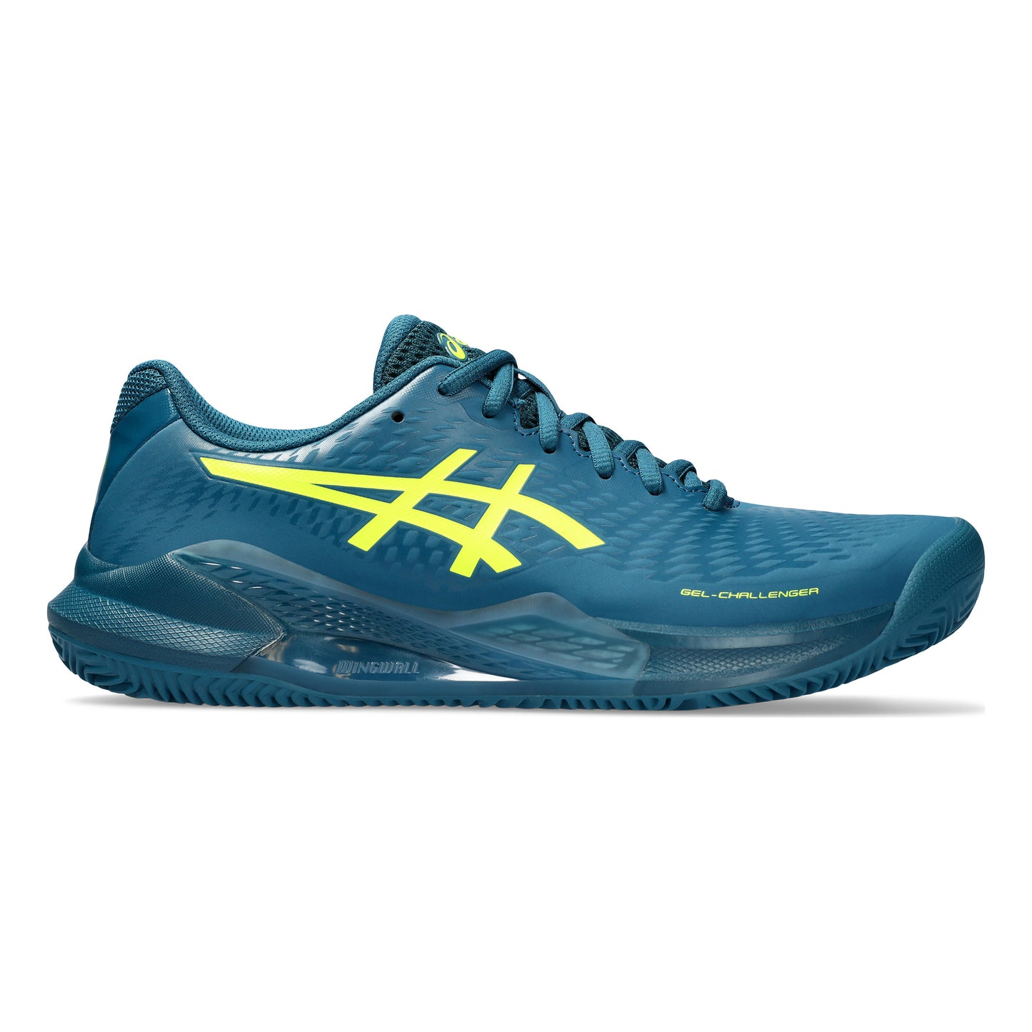 ASICS Gel-Challenger 14 Zapatilla tierra batida Hombres - color petróleo, amarillo neón