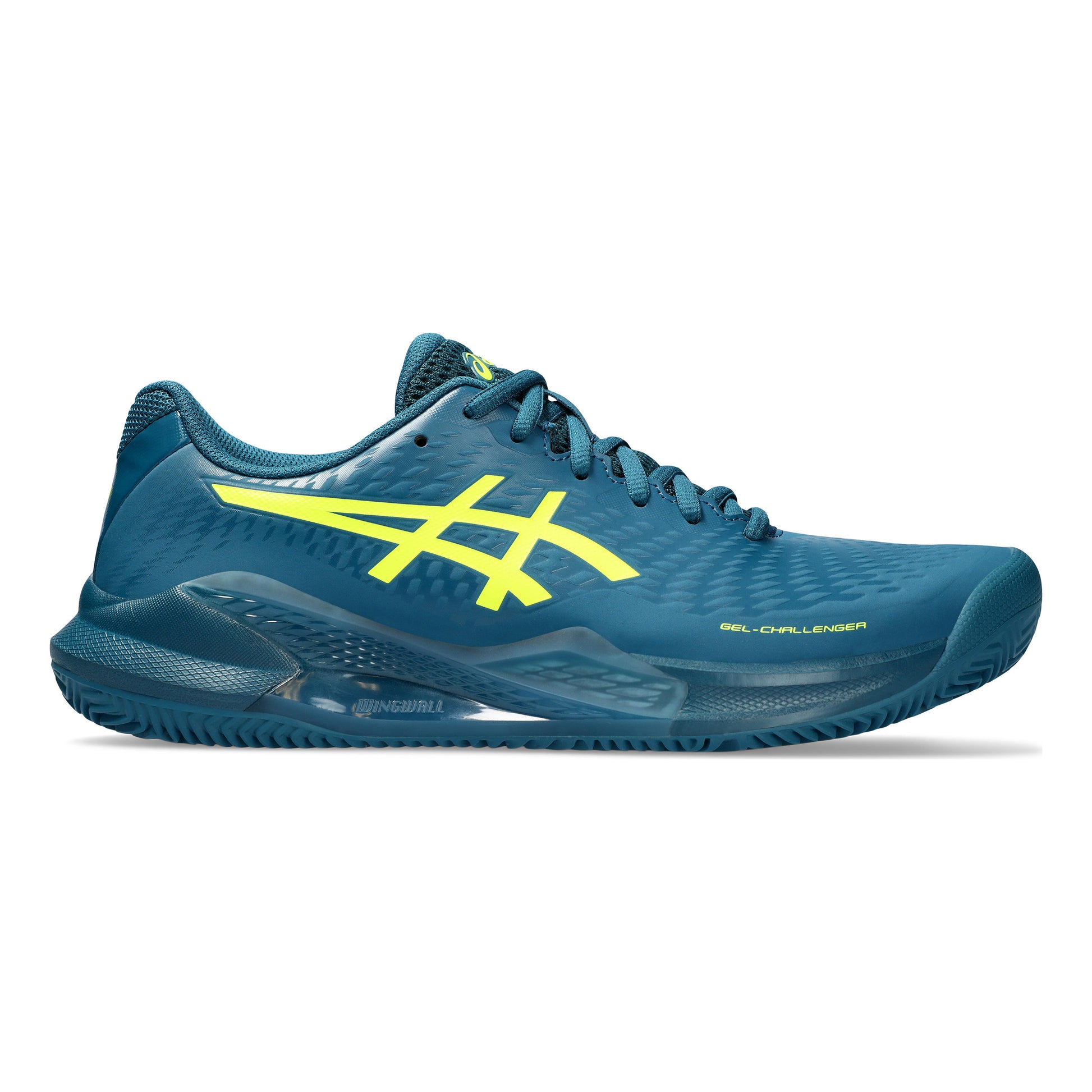 ASICS Gel-Challenger 14 Zapatilla tierra batida Hombres - color petróleo, amarillo neón
