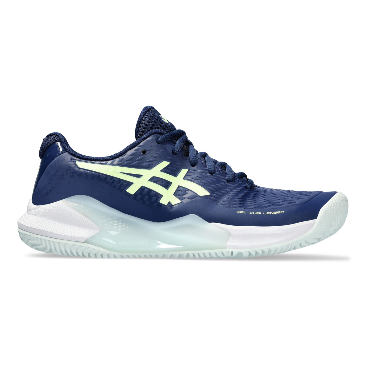 ASICS Gel-Challenger 14 Zapatilla tierra batida Mujeres - azul oscuro, amarillo neón
