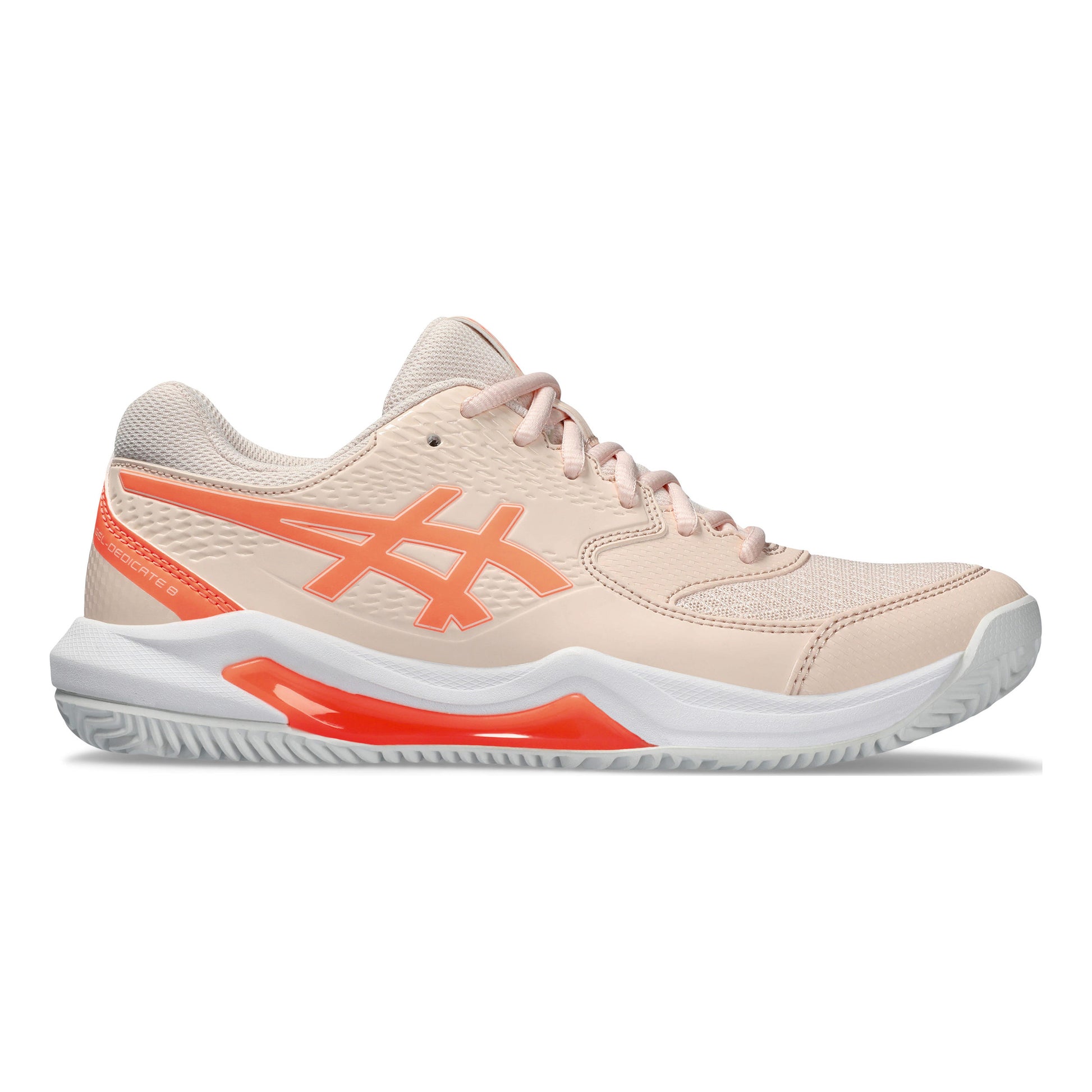 ASICS Gel-Dedicate 8 Zapatilla tierra batida Mujeres - albaricoque, coral
