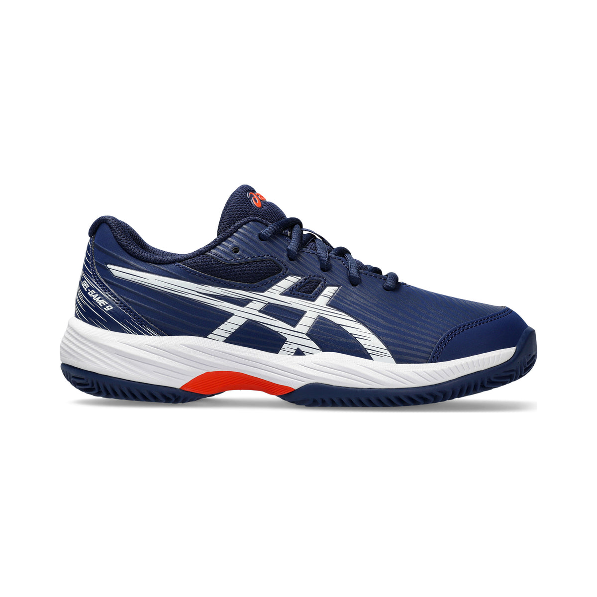 ASICS Gel-Game GS Zapatilla tierra batida Niños - azul oscuro, plateado