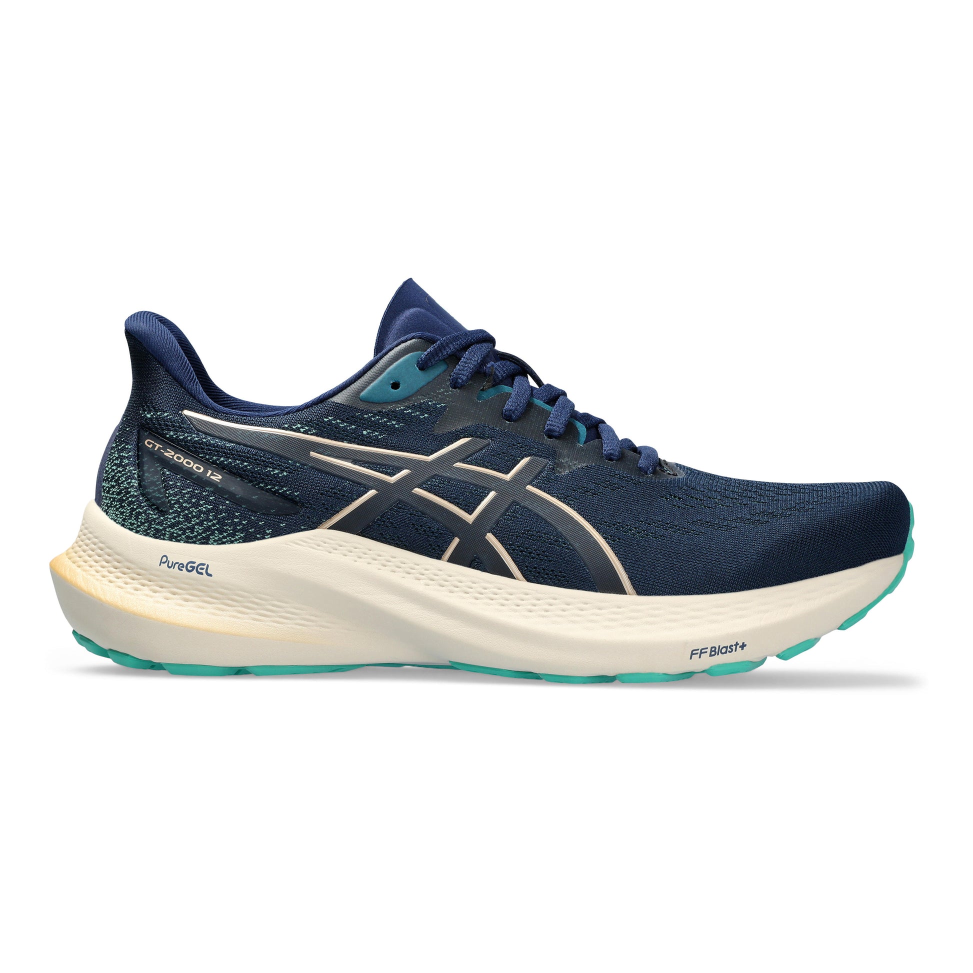 ASICS GT-2000 12 Zapatilla de estabilidad Mujeres - azul oscuro, beige