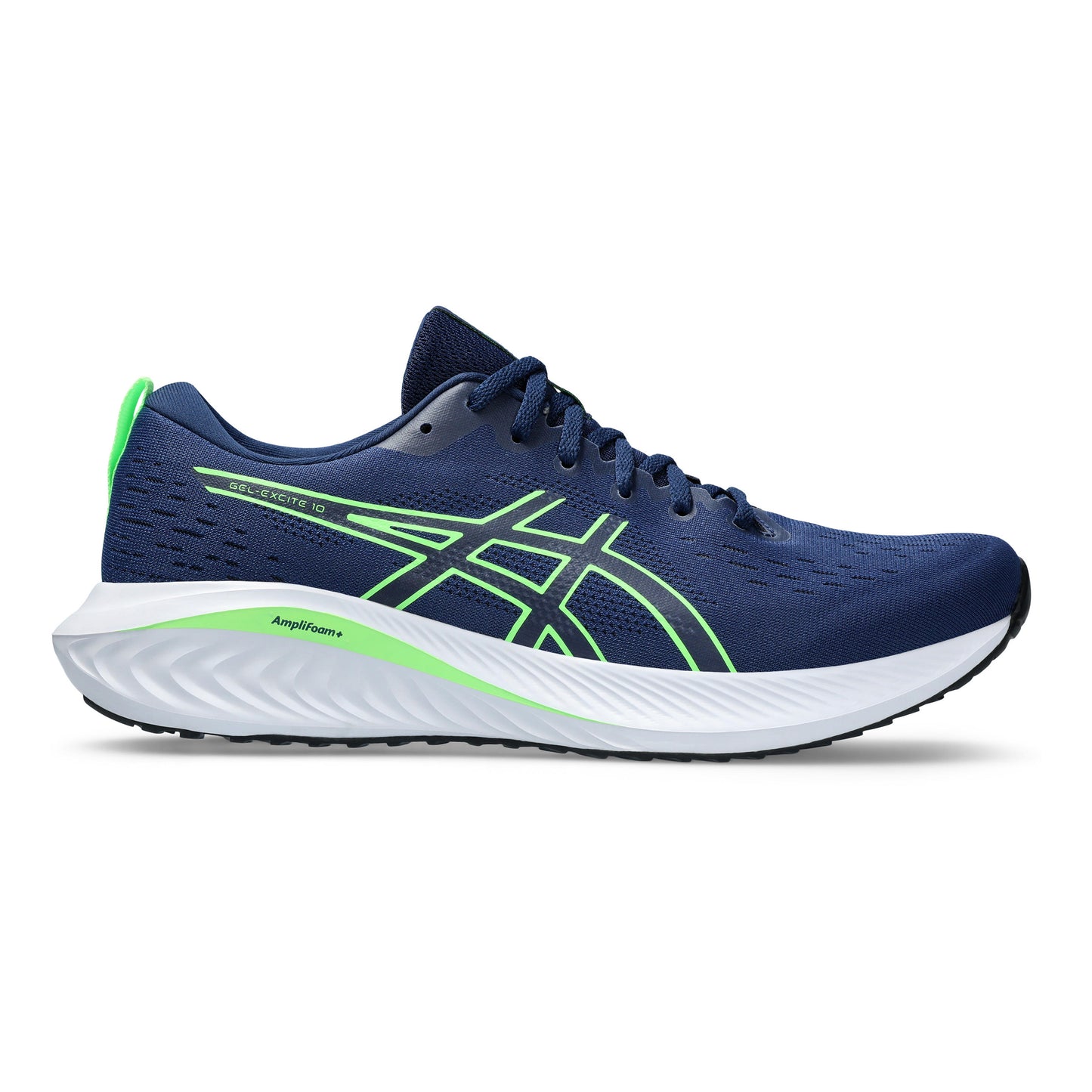 ASICS Gel-Excite 10 Zapatilla neutral Hombres - azul oscuro, verde neón