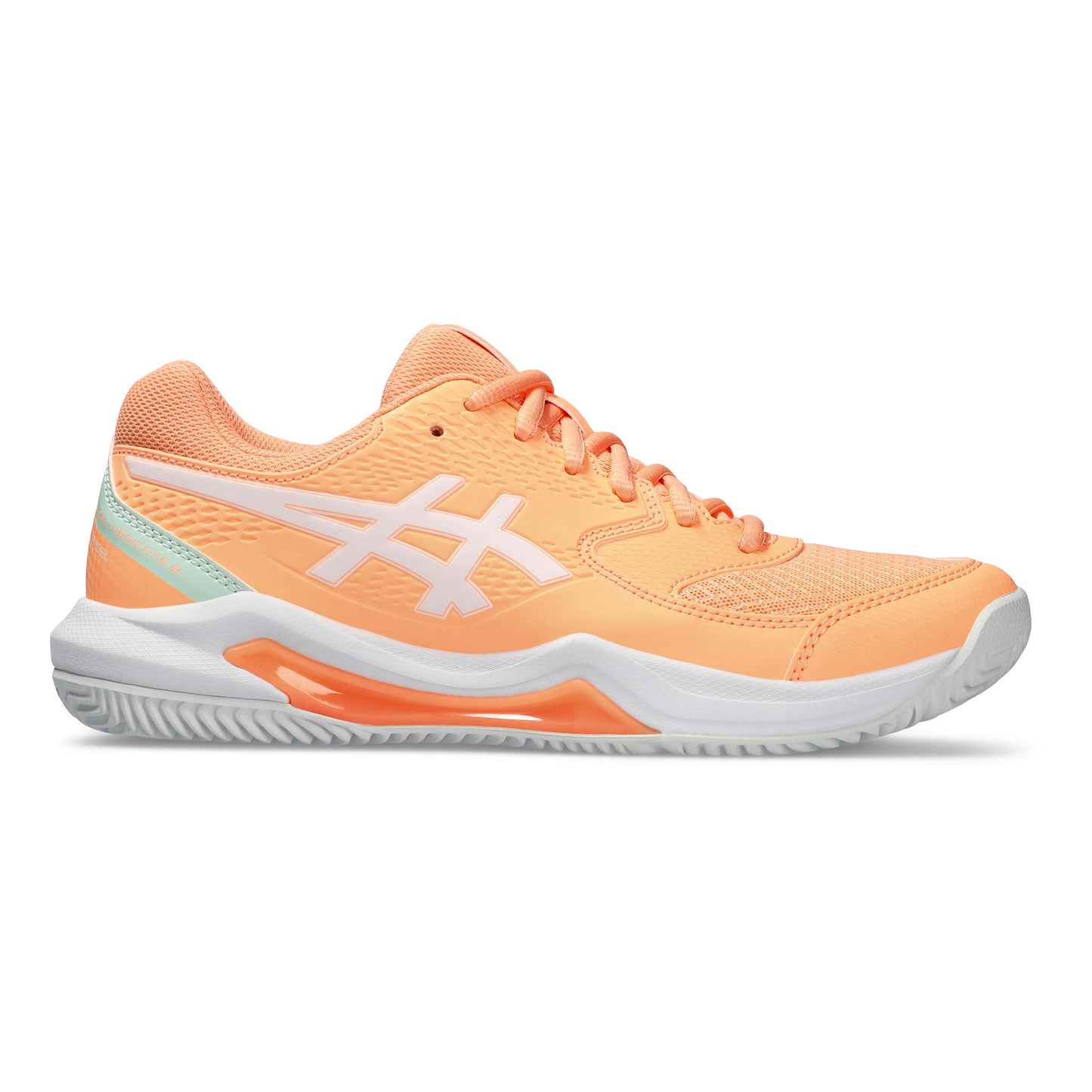ASICS Gel-Dedicate 8 Zapatilla de pádel Mujeres - albaricoque, blanco