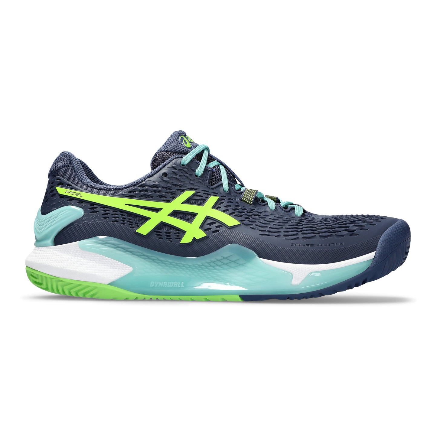 ASICS Gel-Resolution 9 Zapatilla de pádel Hombres - azul oscuro, turquesa