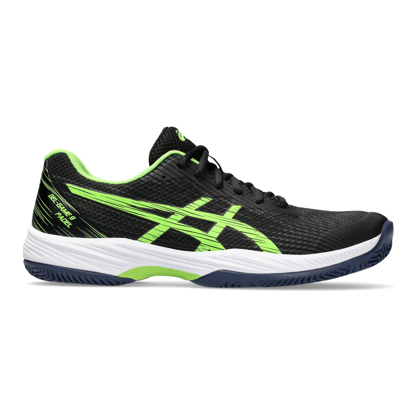 ASICS Gel-Game 9 Zapatilla de pádel Hombres - negro, verde neón