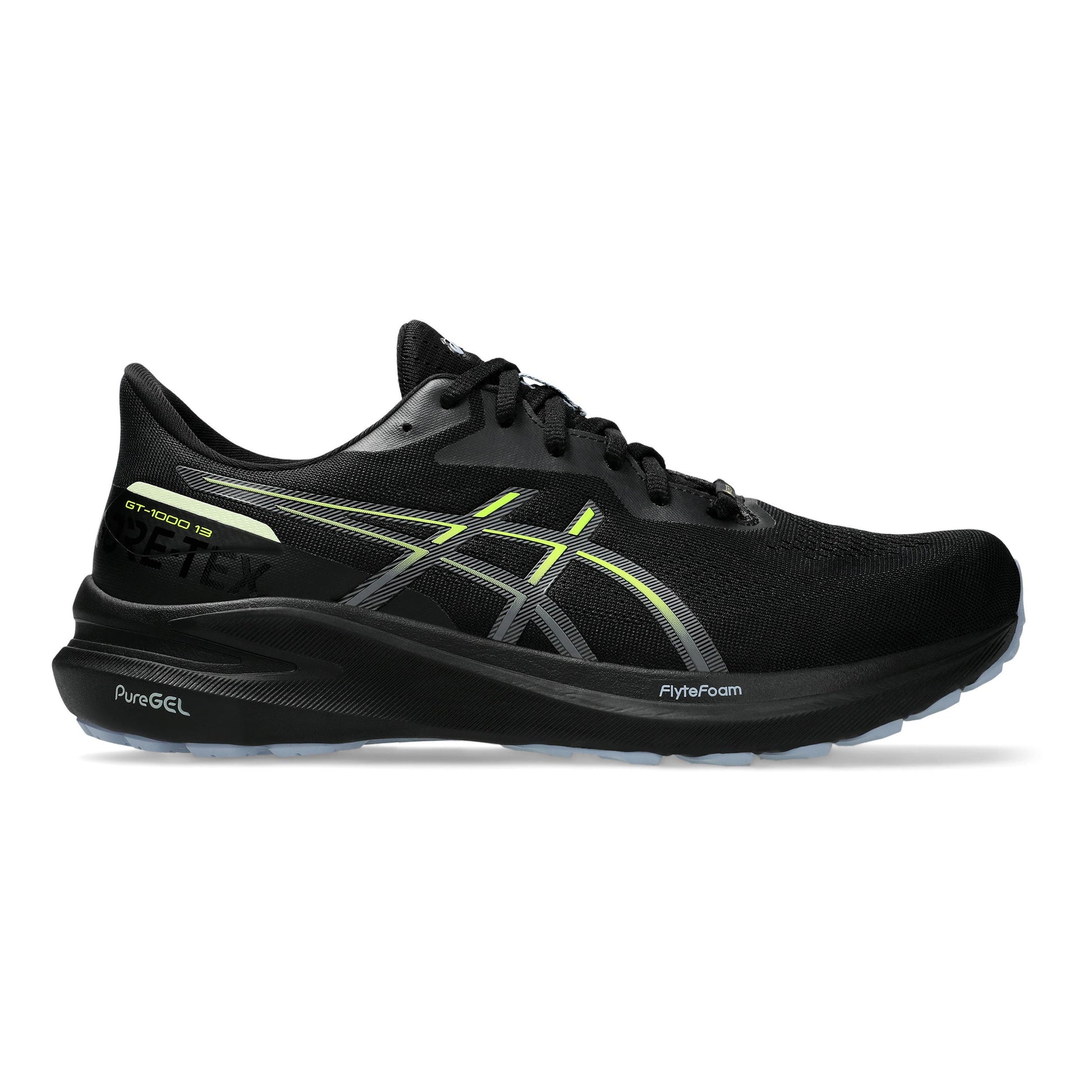 ASICS GT-1000 13 GTX Zapatilla De Estabilidad Hombres-Negro,Amarillo