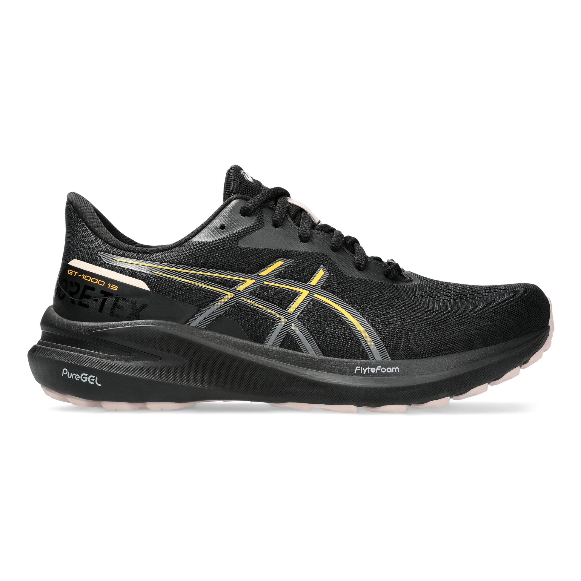 ASICS GT-1000 13 GTX Zapatilla De Estabilidad Mujeres-Negro,Naranja