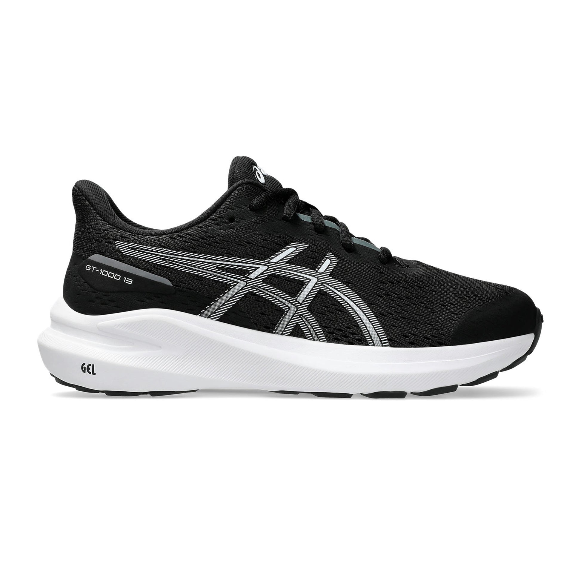 ASICS GT-1000 13 GS Zapatilla De Estabilidad Niños-Negro,Blanco