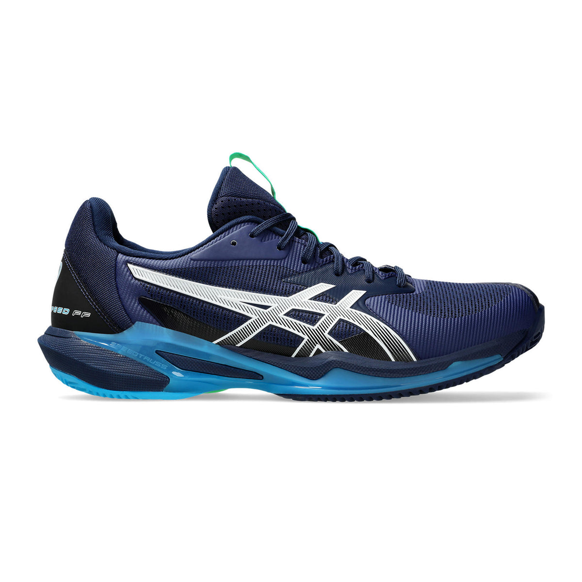 ASICS Solution Speed FF 3 Zapatilla tierra batida Hombres - azul oscuro, turquesa