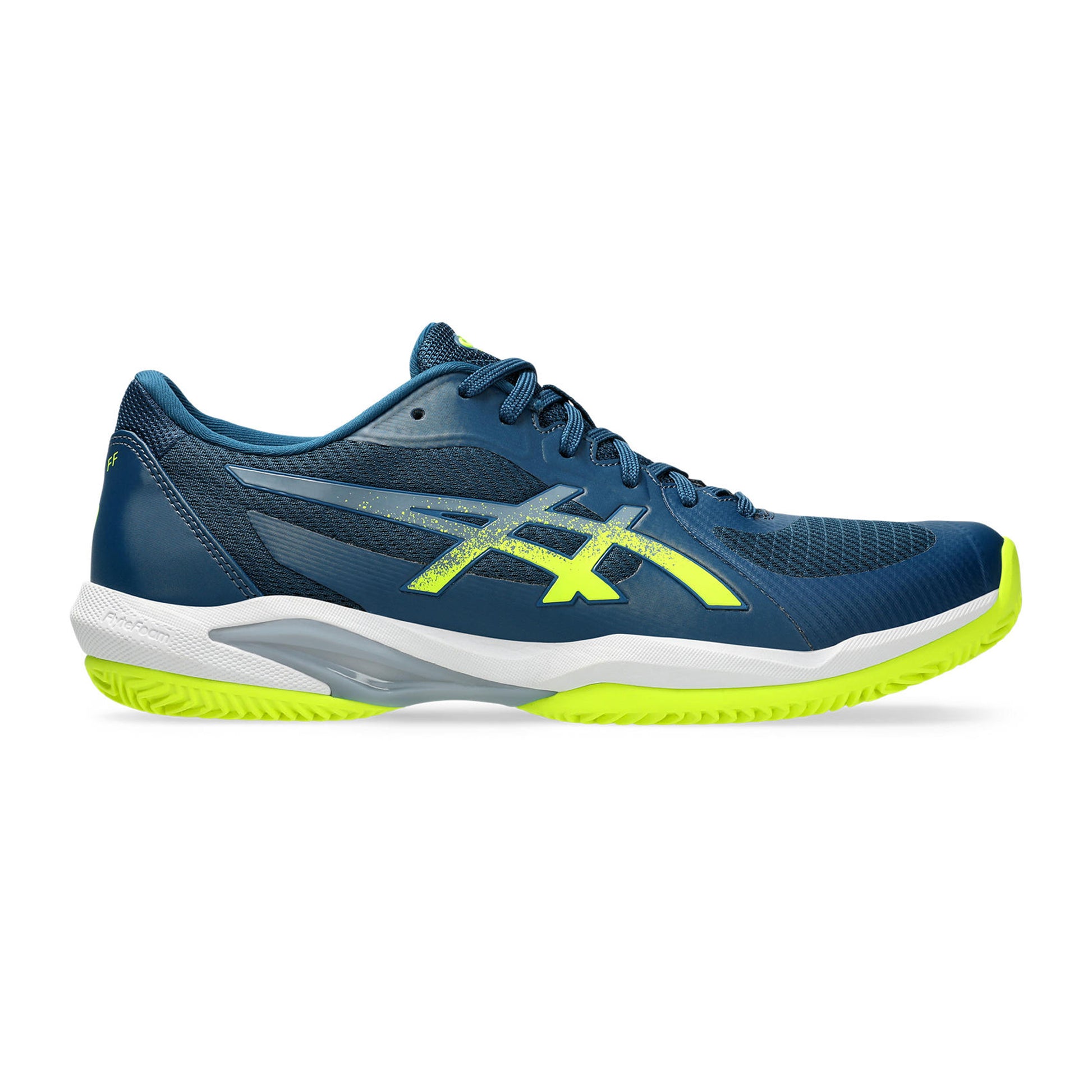 ASICS Solution Swift FF 2 Zapatilla tierra batida Hombres - azul, amarillo