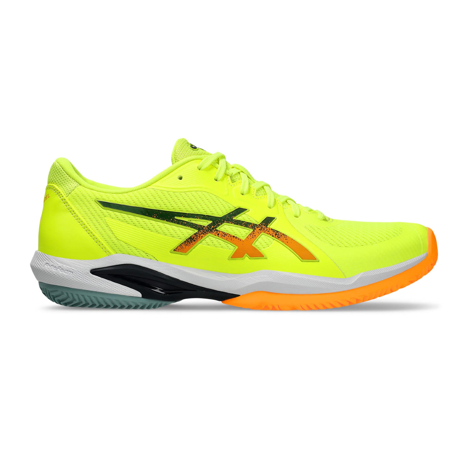 ASICS Solution Swift FF 2 Zapatilla de pádel Hombres - amarillo neón, naranja