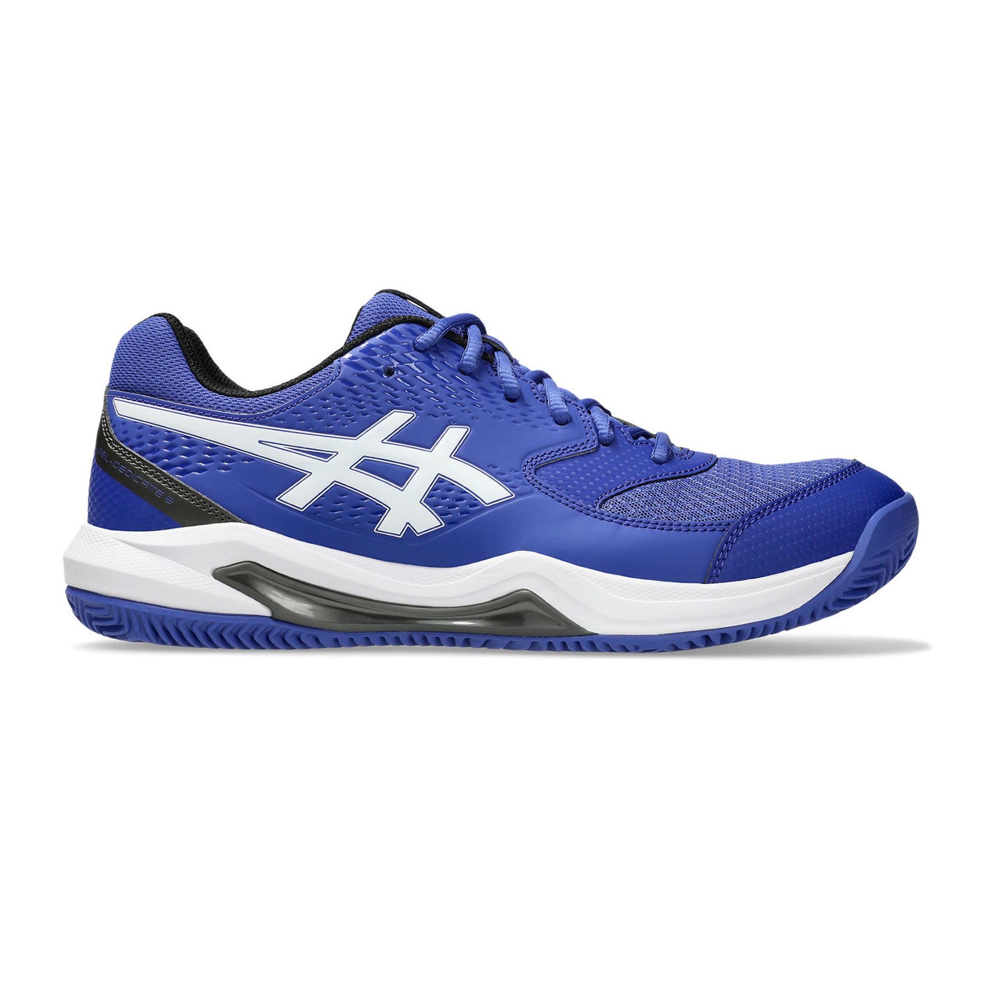ASICS Gel-Dedicate 8 Zapatilla tierra batida Hombres - azul oscuro, blanco