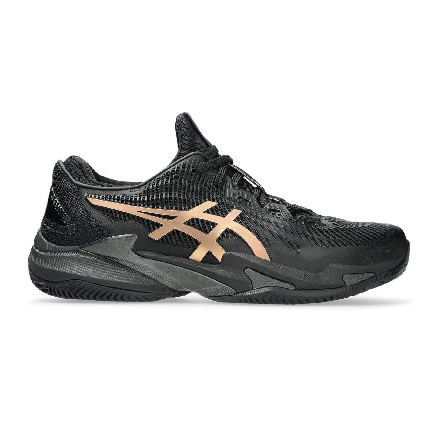 ASICS Court FF 3 Novak  Night Energy Zapatilla tierra batida Hombres - negro, dorado