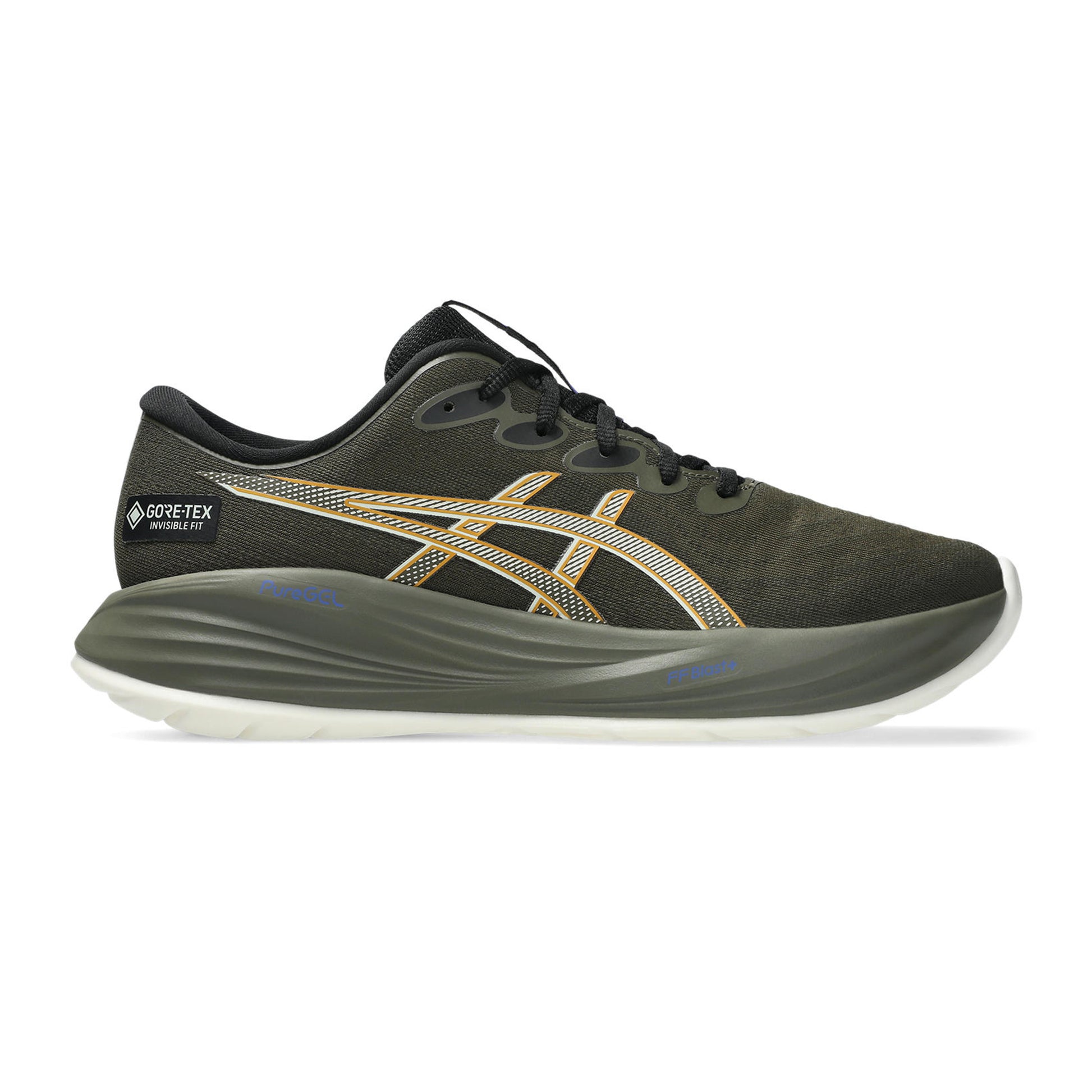 ASICS Gel-Cumulus 27 GTX Zapatilla neutral Hombres-oliva, caramelo