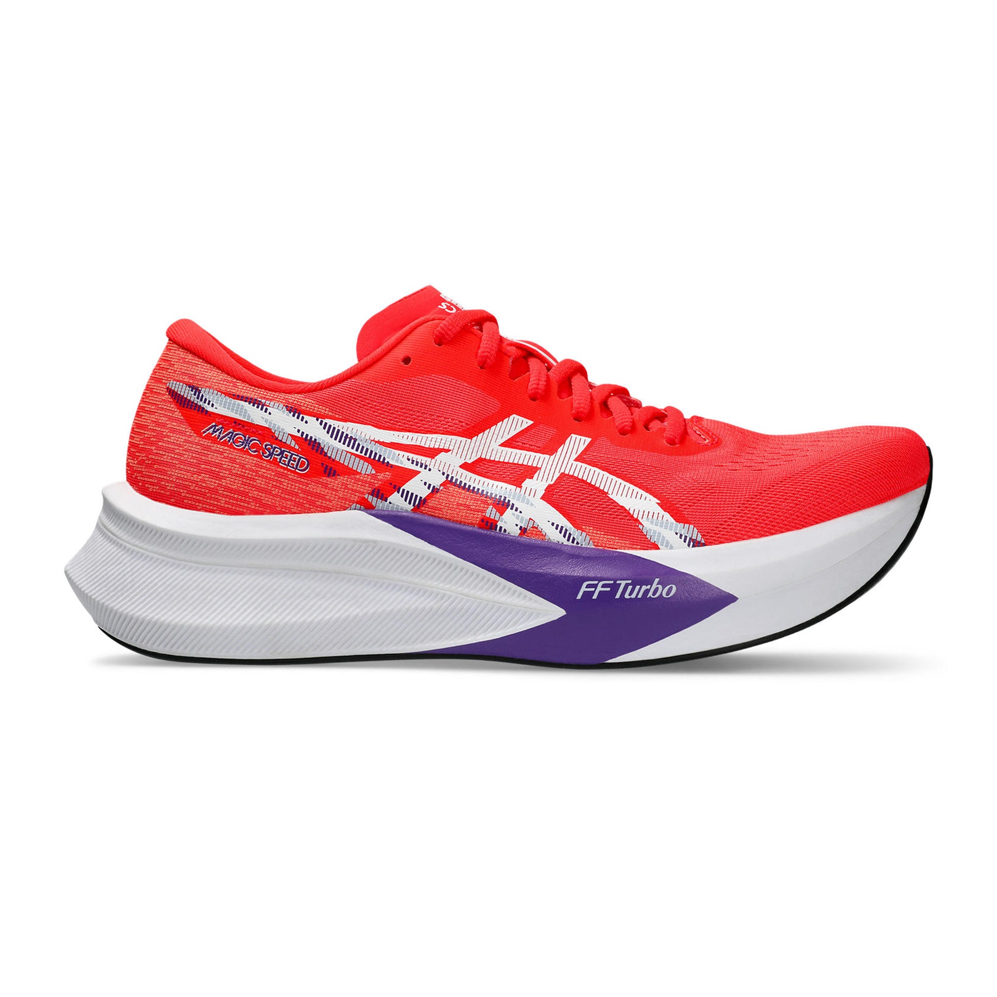 ASICS Magic Speed 4 Zapatilla De Competición Hombres-Coral,Blanco