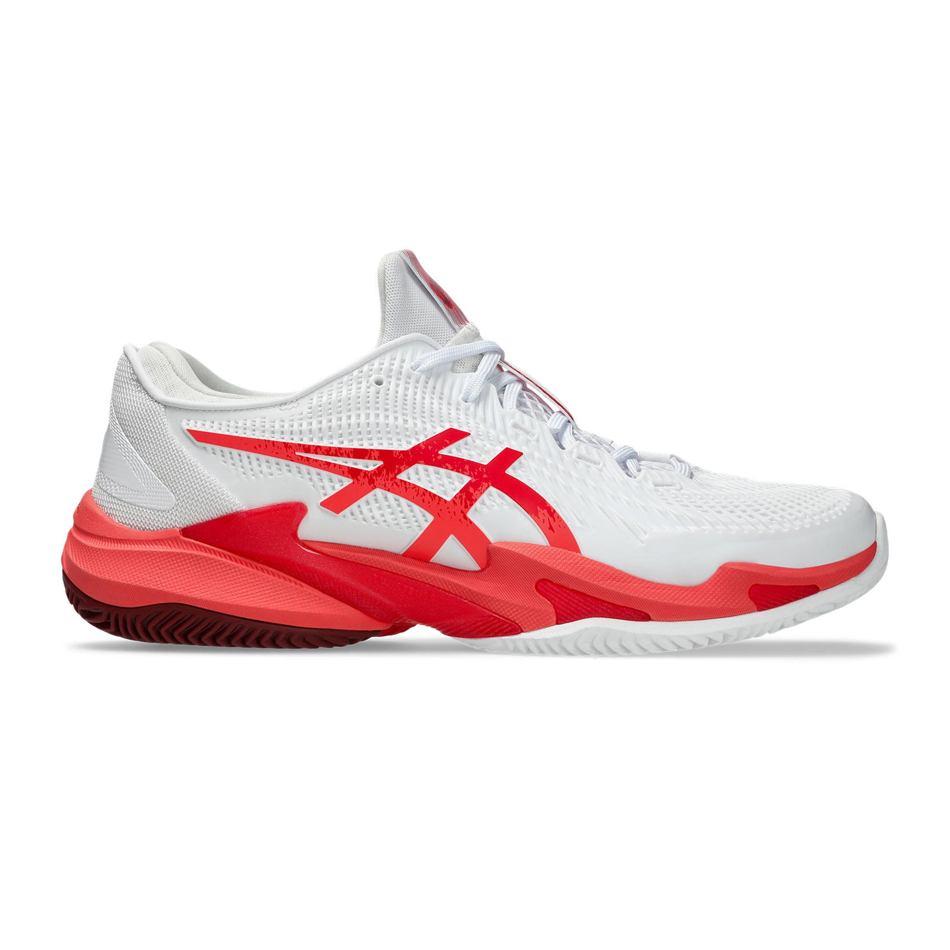ASICS Court FF 3 Novak Zapatilla tierra batida Hombres - blanco, coral