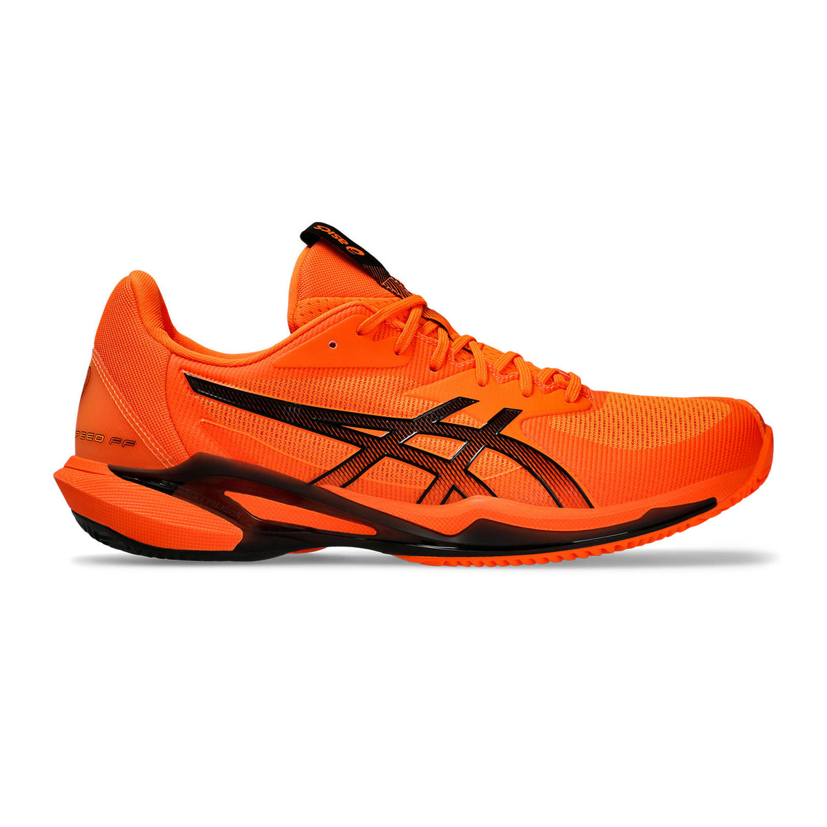 ASICS Solution Speed FF 3 Zapatilla tierra batida Hombres - naranja neón, negro