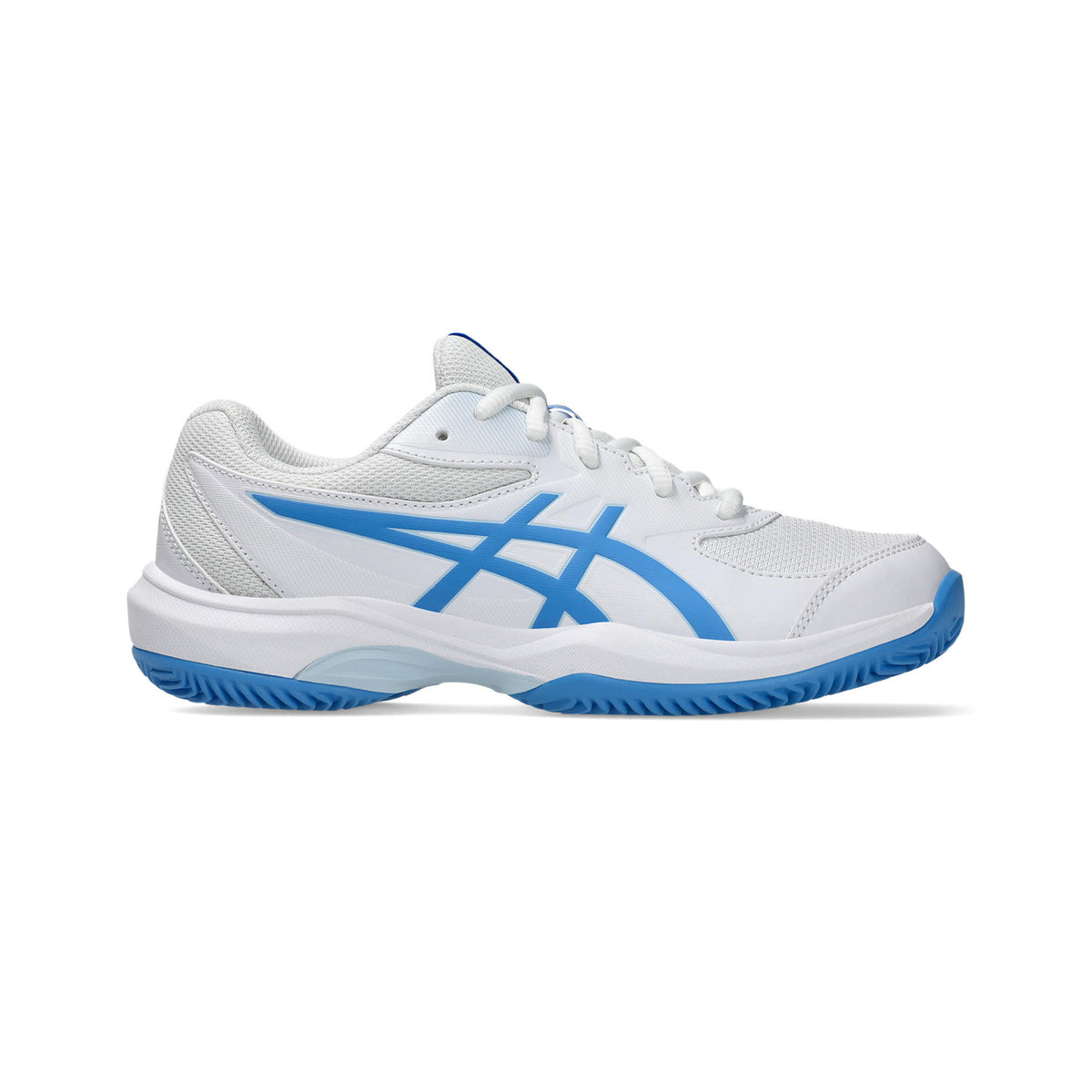 ASICS Gel-Game Gs/OC Zapatilla tierra batida Niños - blanco, azul
