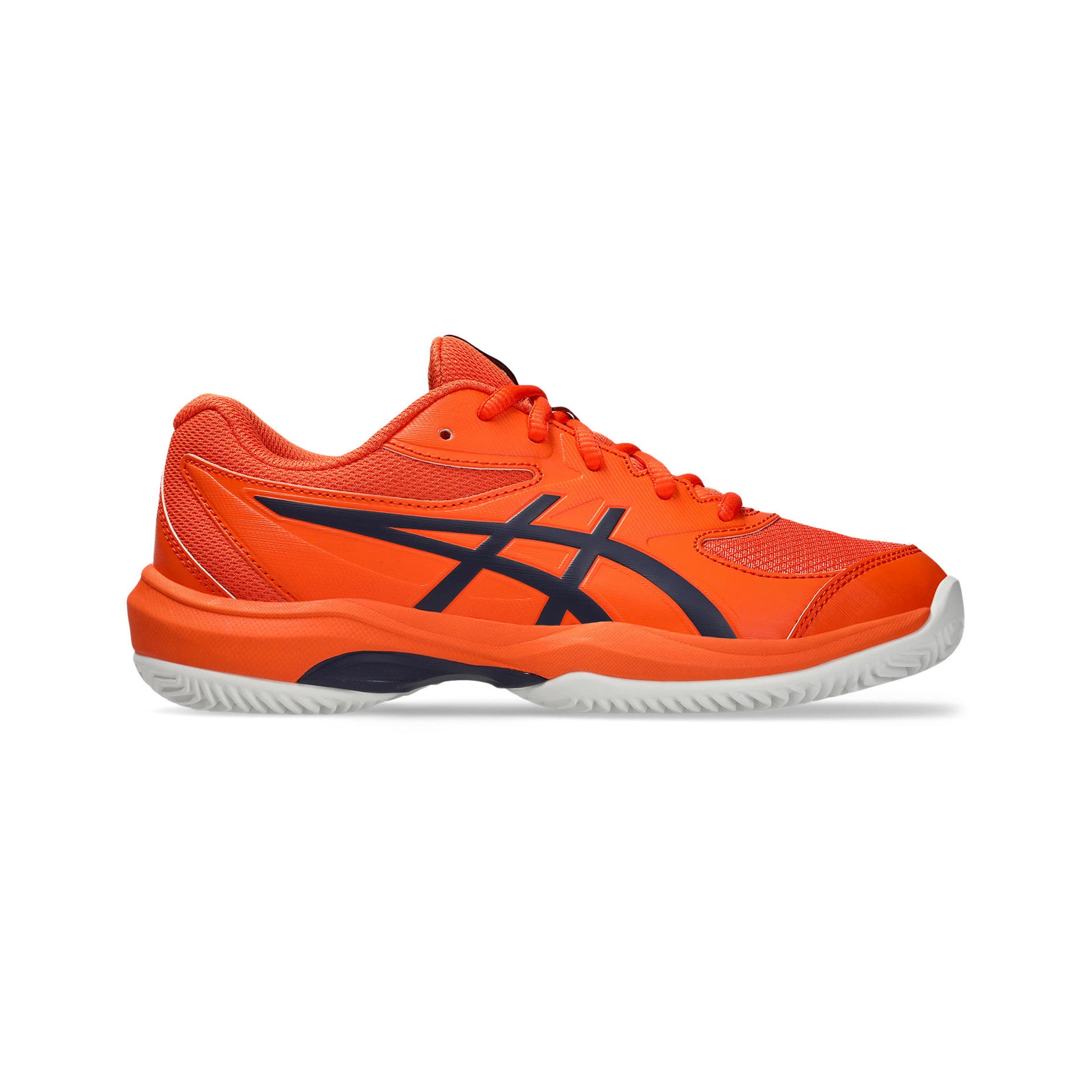 ASICS Gel-Game Gs/OC Zapatilla tierra batida Niños - naranja, azul oscuro