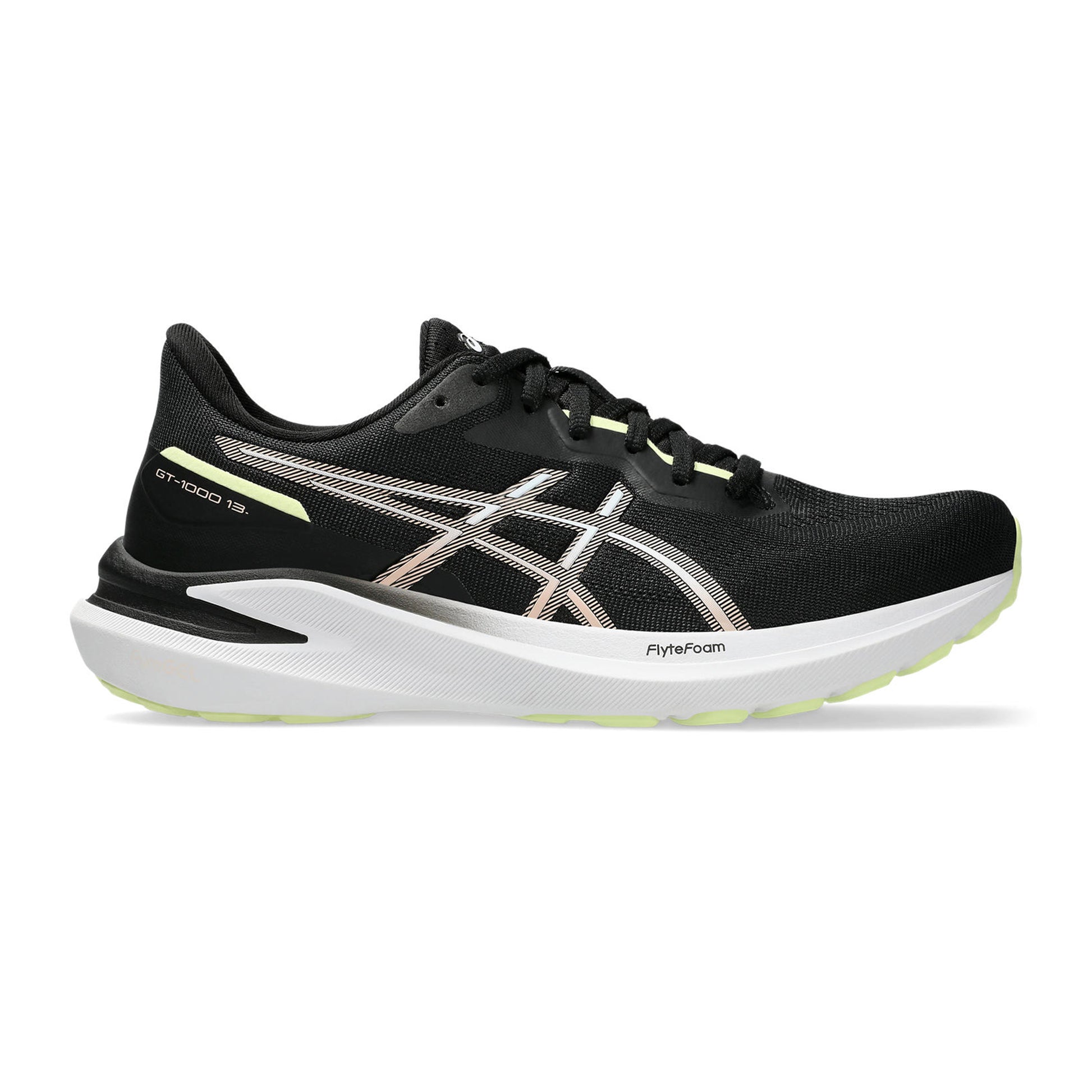 ASICS GT-1000 13 Zapatilla De Estabilidad Mujeres-Negro,Rosa