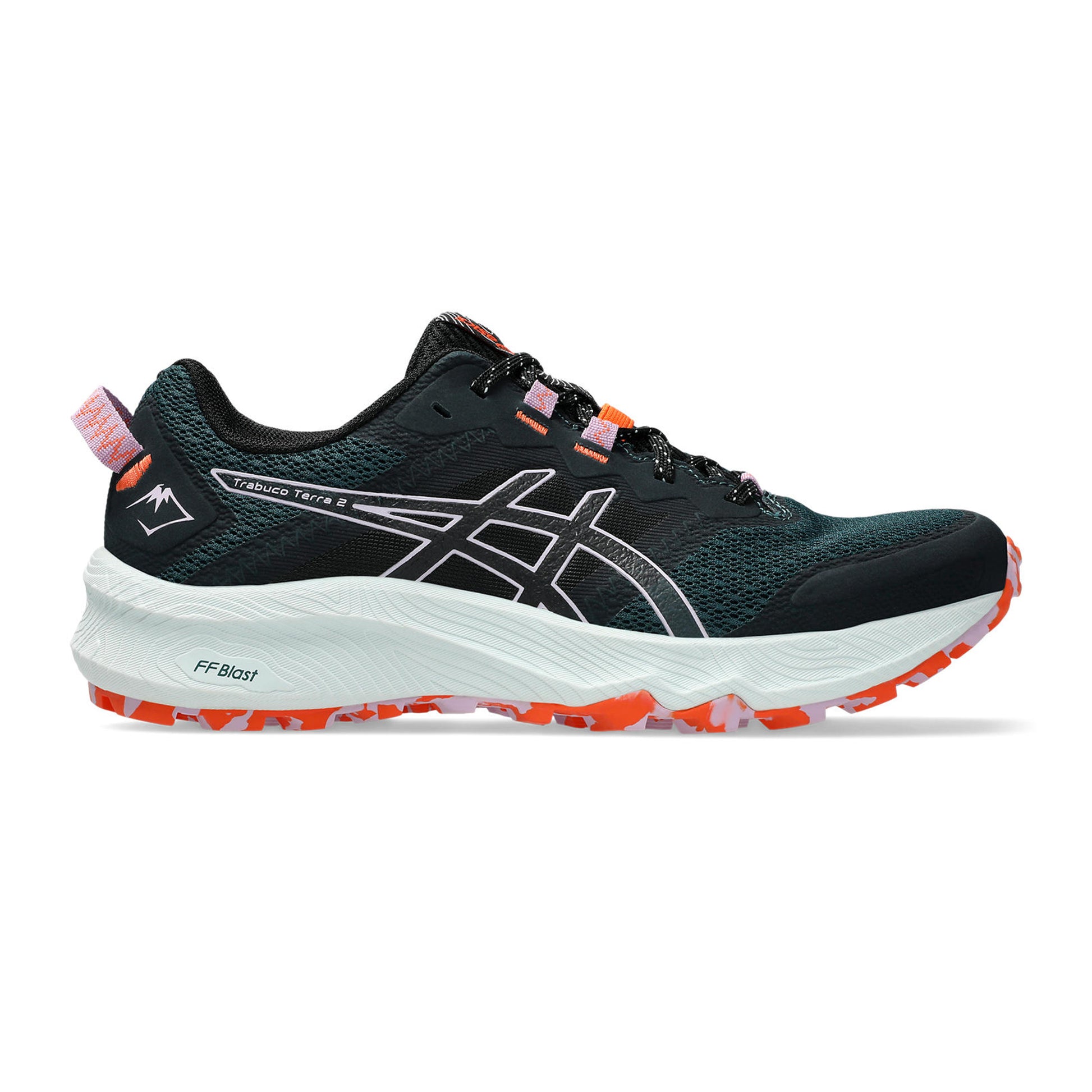 ASICS Trabuco Terra 2 Zapatilla Trail Mujeres-Oliva,Lila