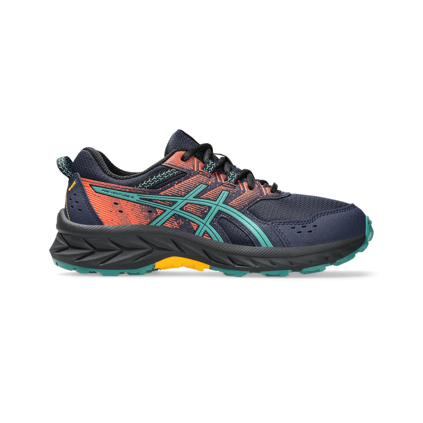 ASICS Pre-Venture 9 GS Zapatilla Trail Niños-Azul Oscuro,Azul-gris