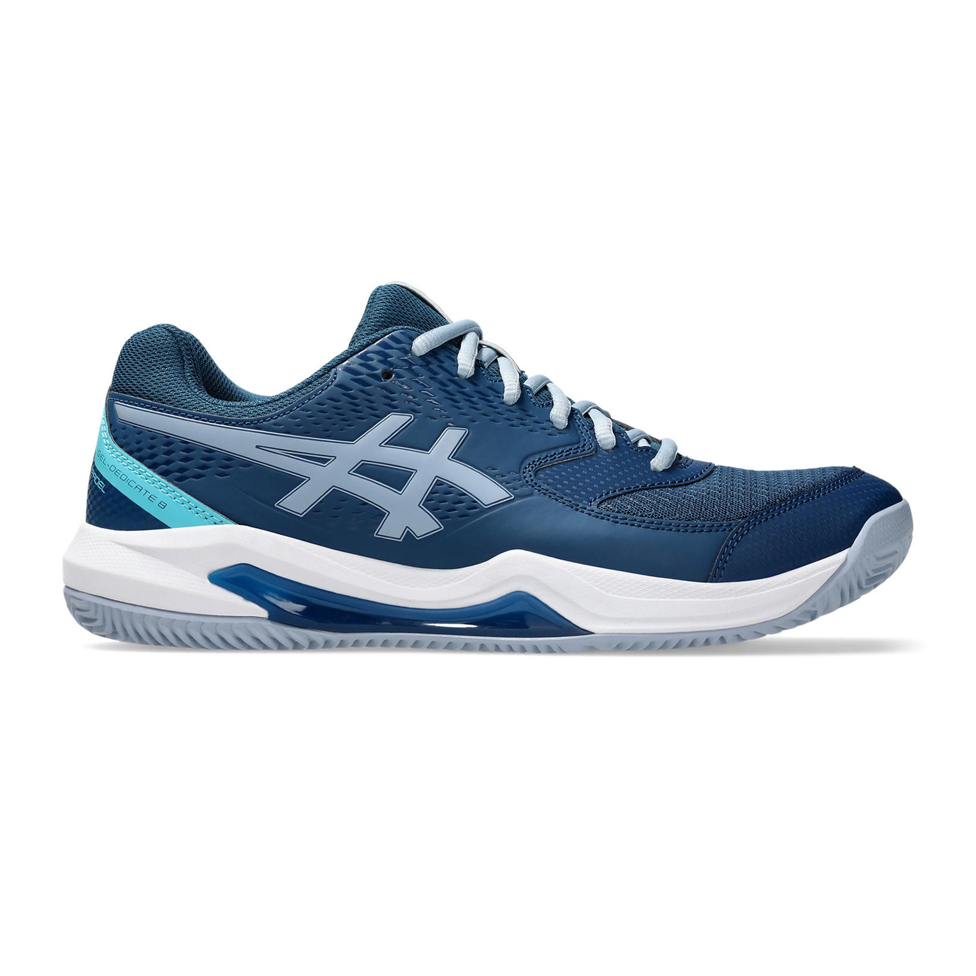 ASICS Gel-Dedicate Zapatilla De Pádel Hombres-Color Petróleo,Azul-gris