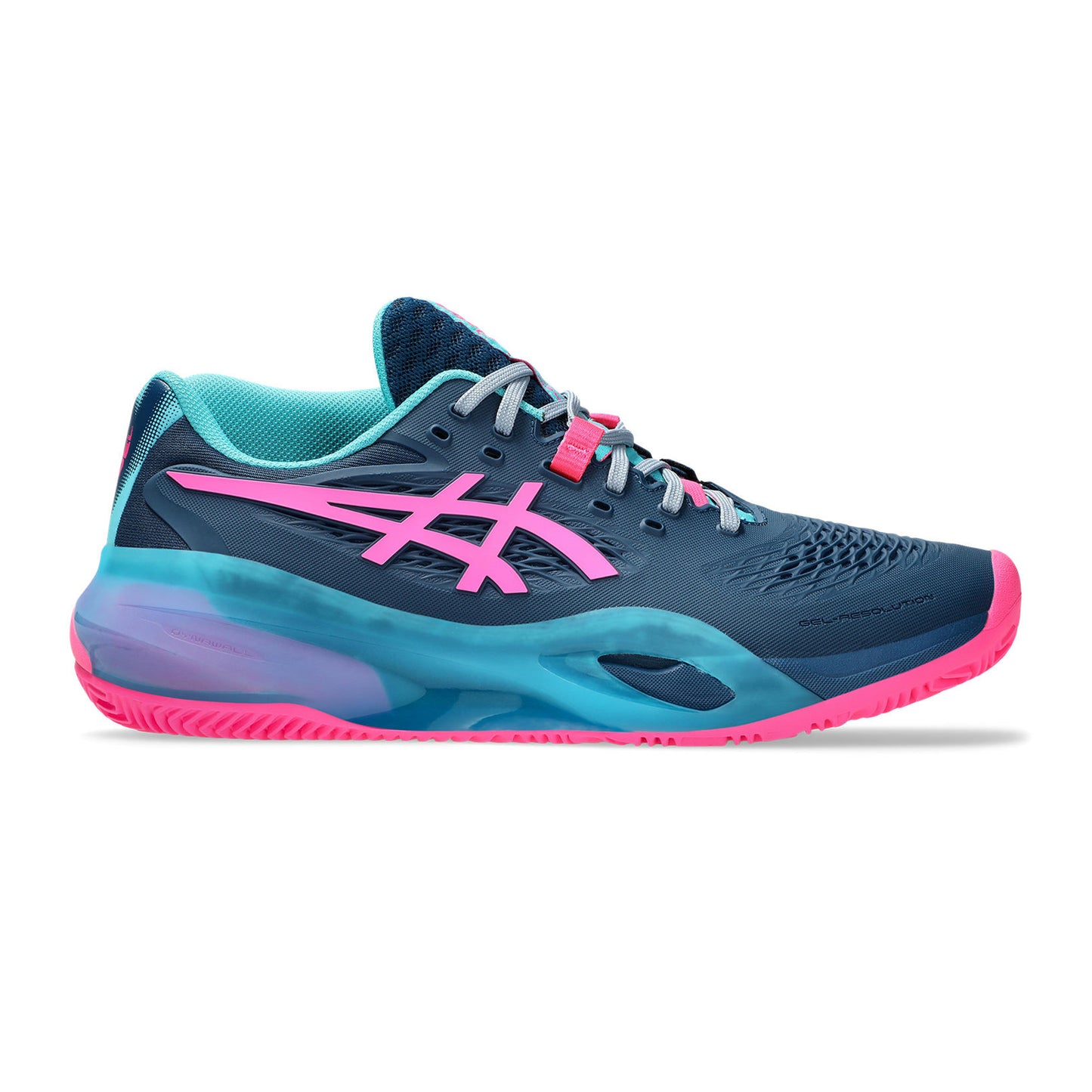 ASICS Gel-Resolution X Zapatilla de pádel Hombres - color petróleo, rosa