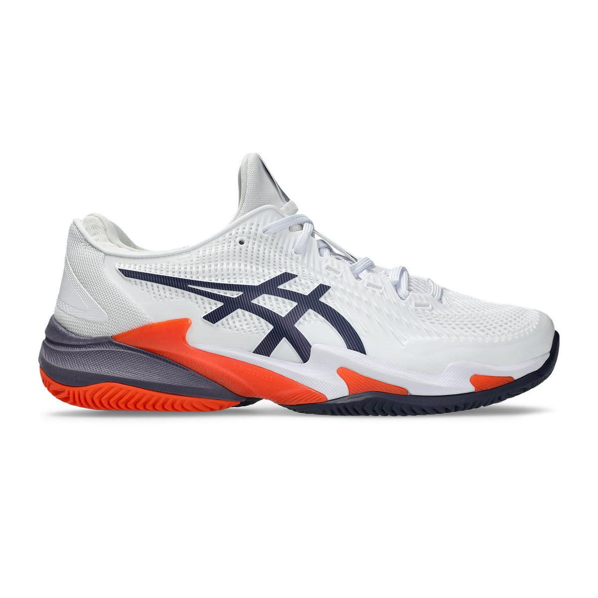 ASICS Court FF 3 Zapatilla tierra batida Hombres - blanco, azul oscuro