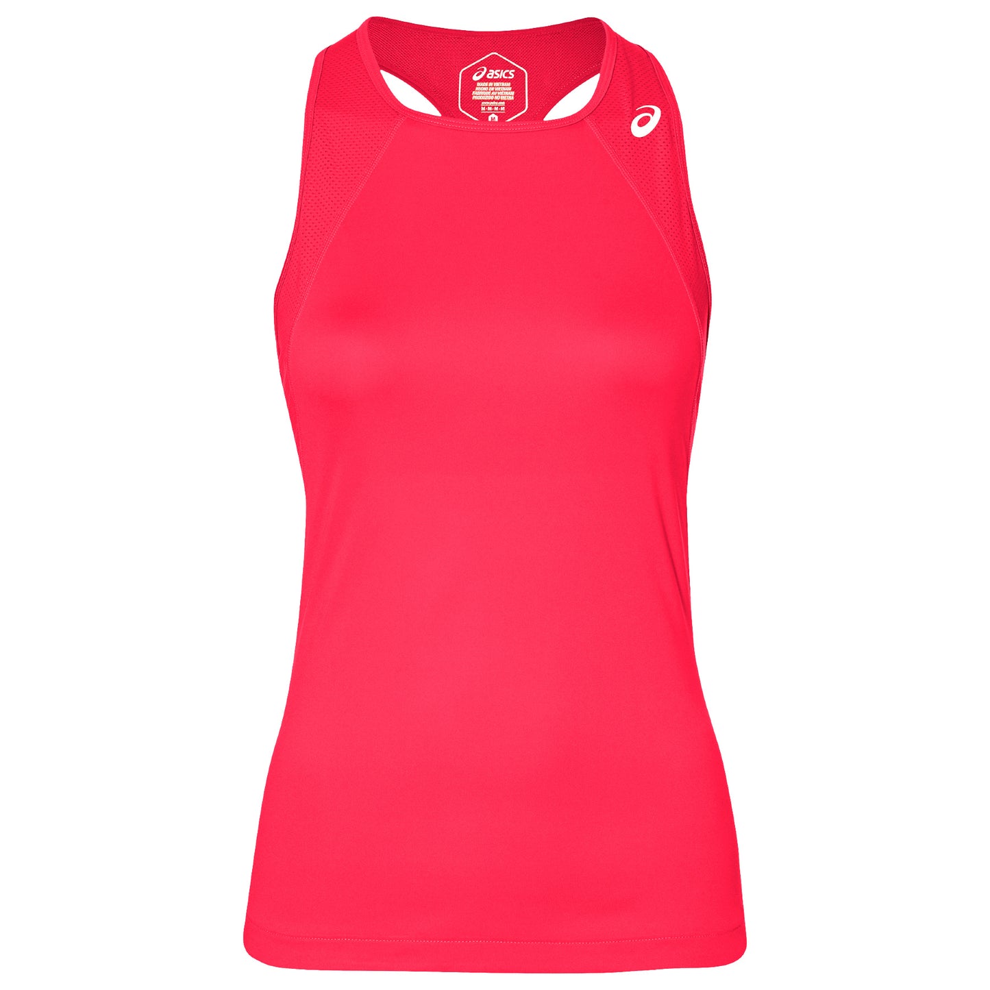 ASICS Club Camiseta De Tirantes Mujeres-Coral,Blanco