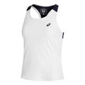 Court Camiseta de tirantes Mujeres - blanco, azul oscuro