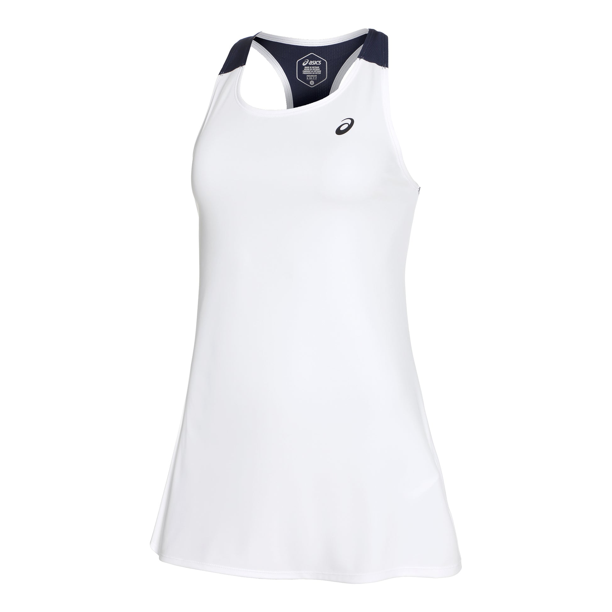 ASICS Court Vestido Mujeres - blanco, azul oscuro