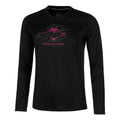 Fujitrail Logo Camiseta de manga larga Mujeres - negro, berry