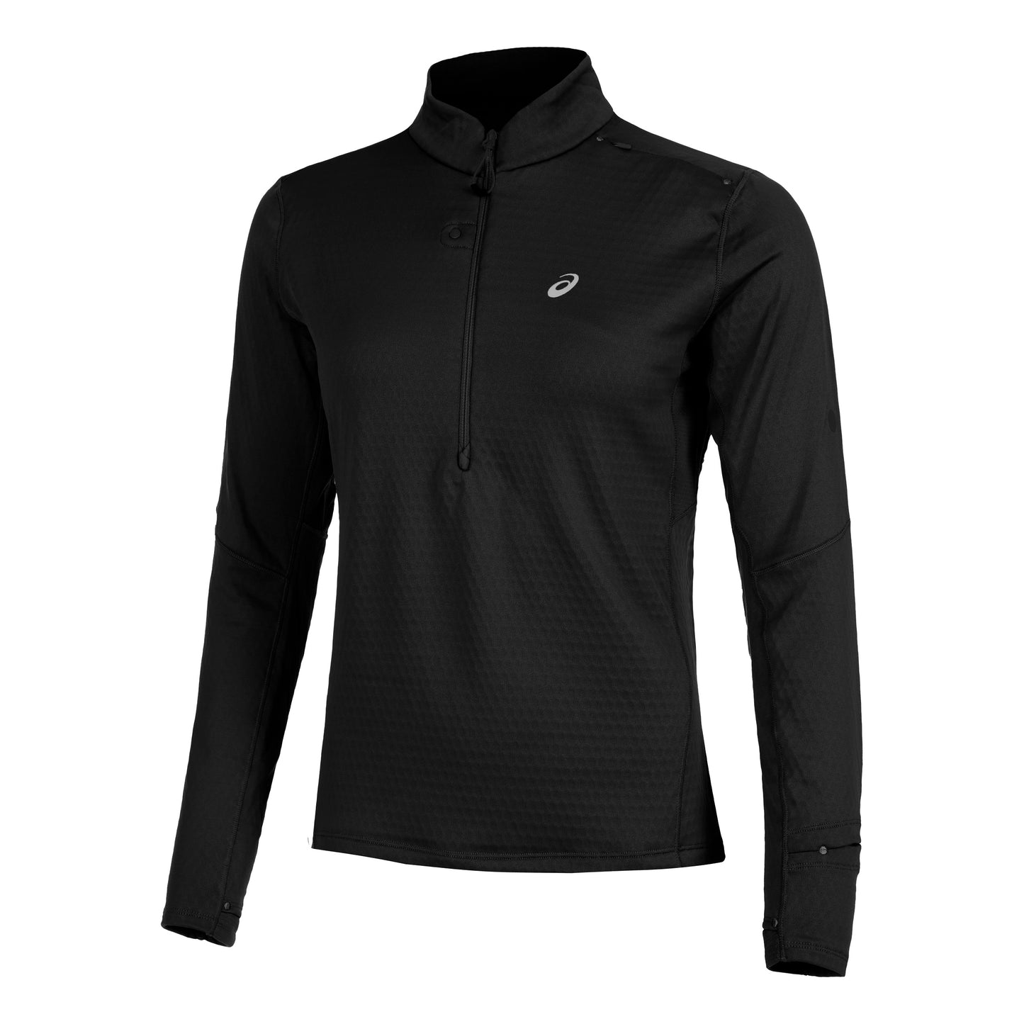 ASICS Road Winter 1/2 Zip Mid Layer Camiseta De Running Mujeres-Negro