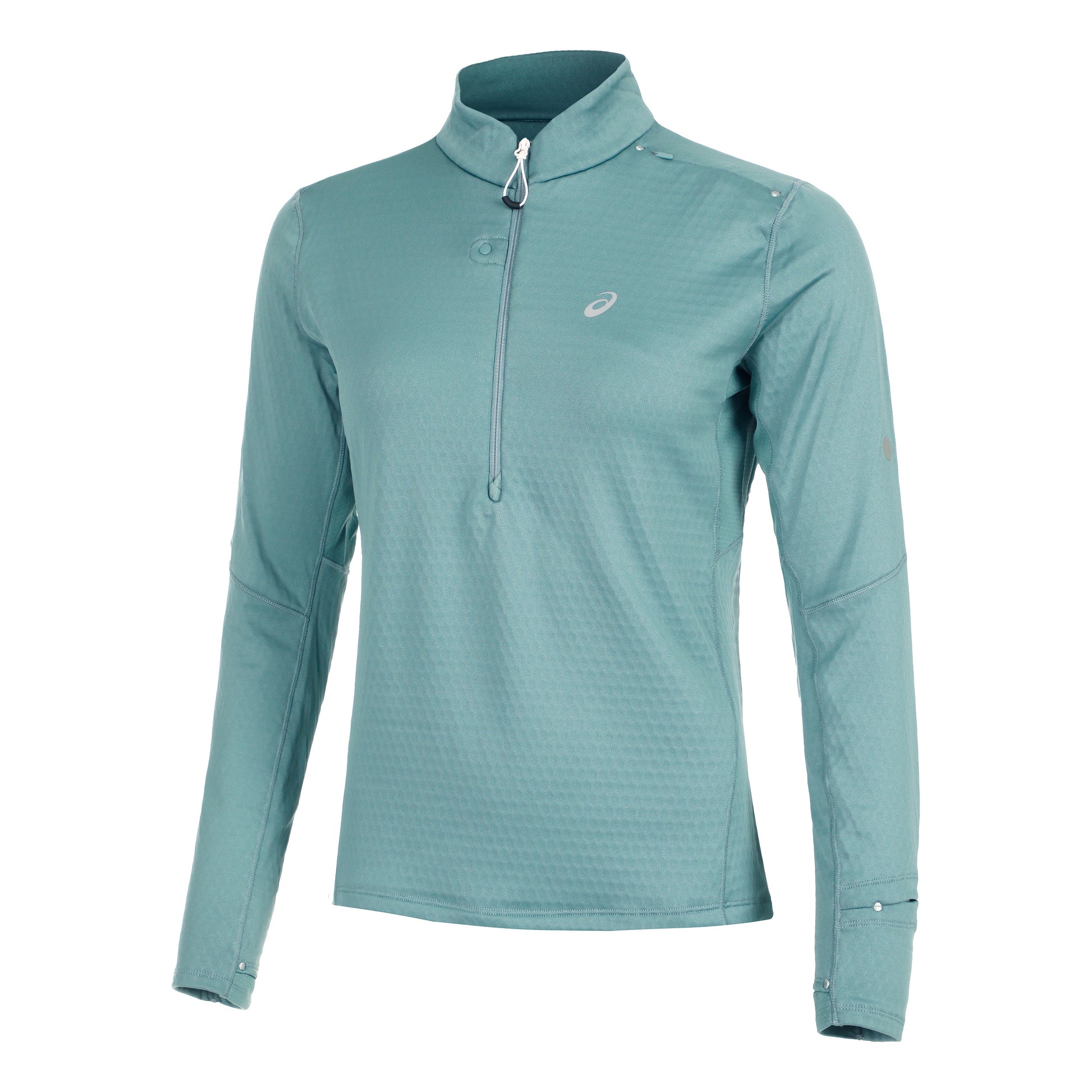 ASICS Road Winter 1/2 Zip Mid Layer Camiseta De Running Mujeres-Salvia