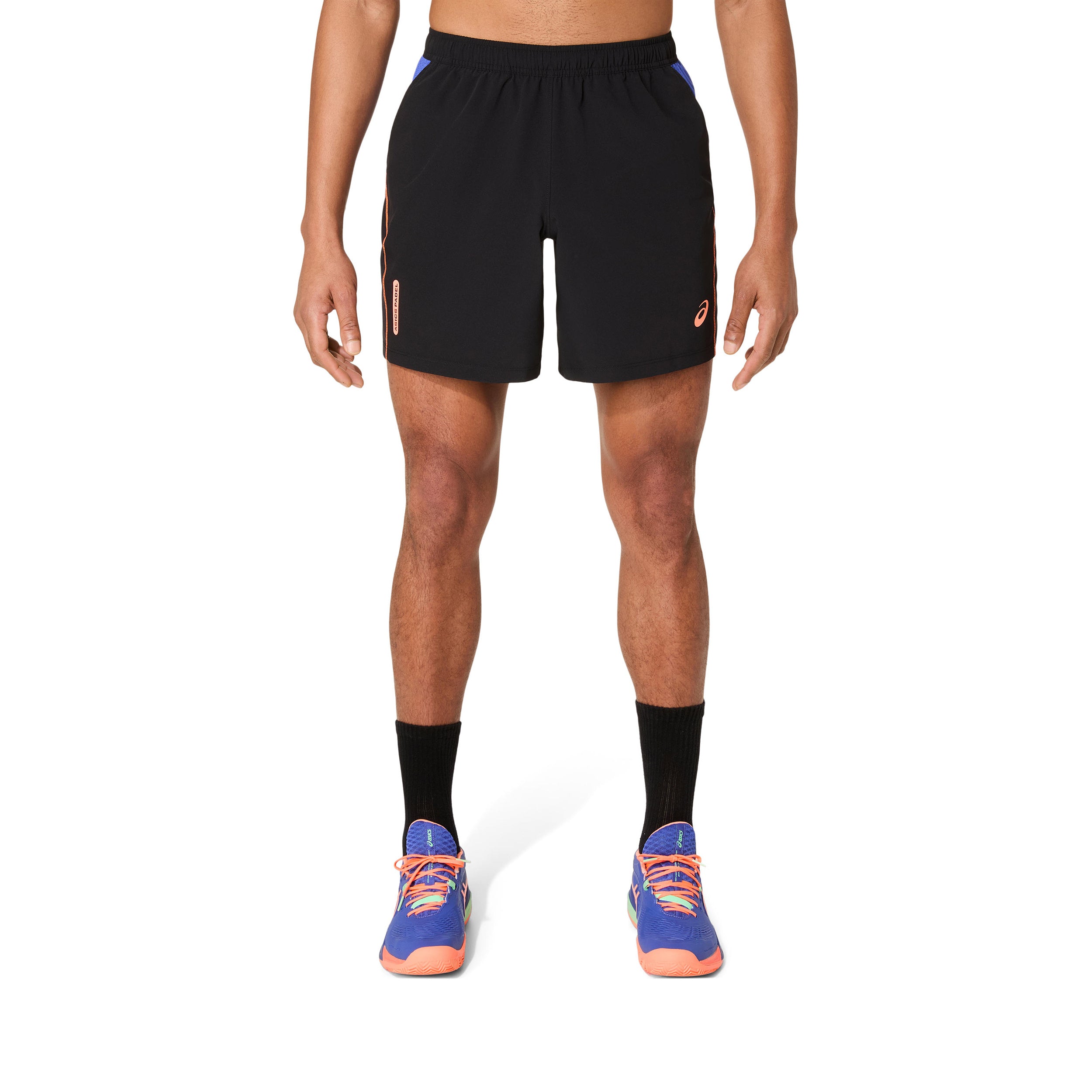 ASICS Court 7in Shorts Hombres-Negro