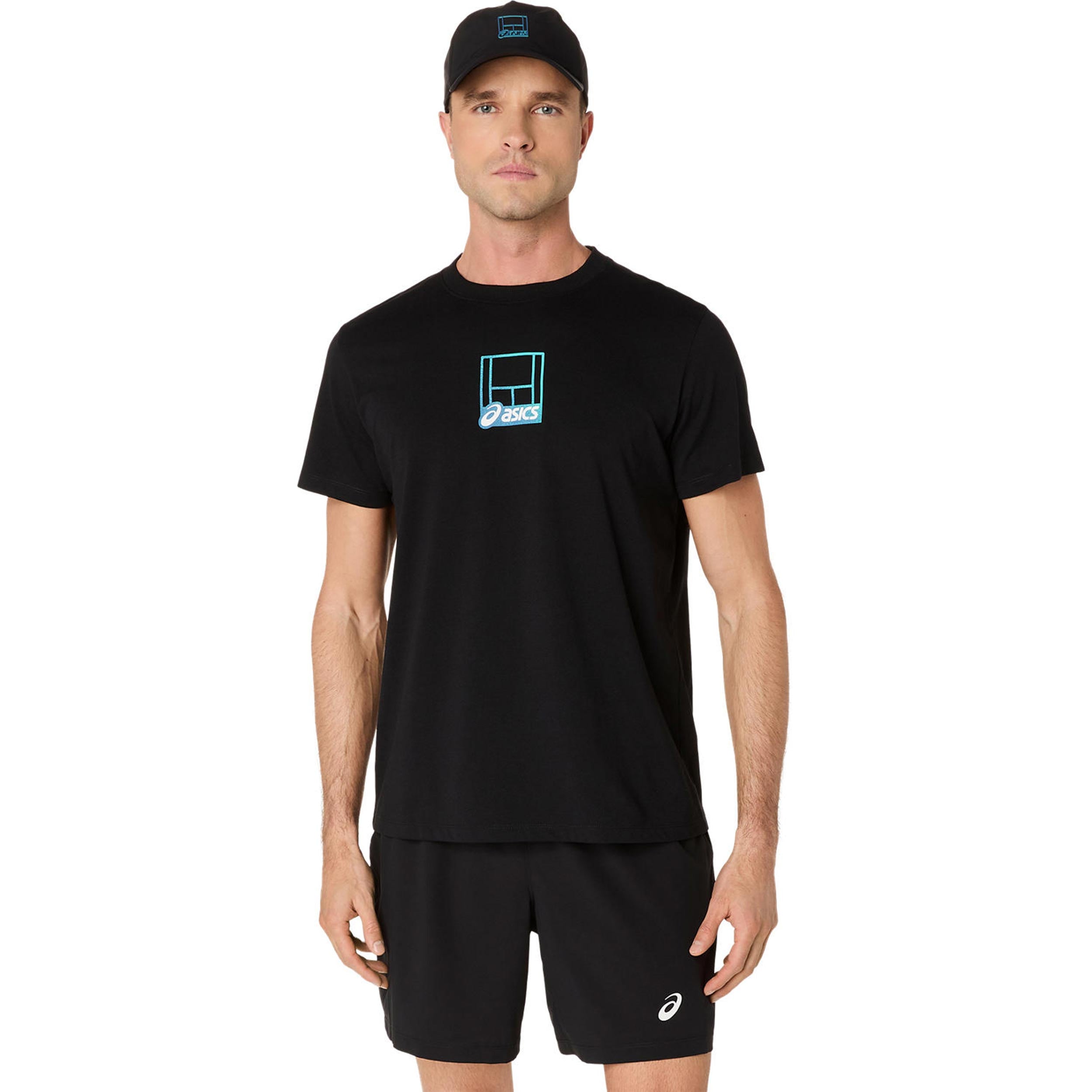 ASICS Court Core Graphic Camiseta de manga corta Hombres-negro