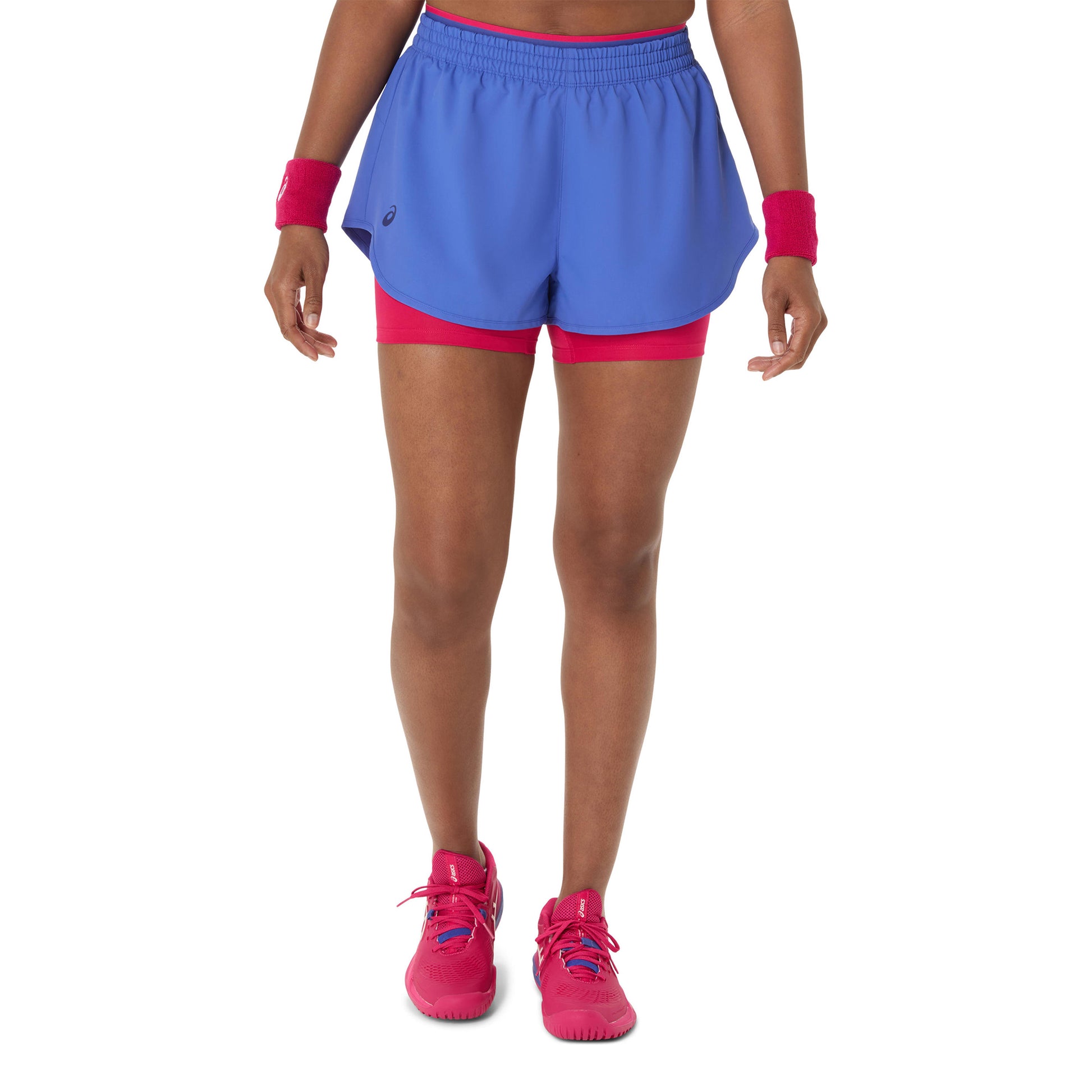 ASICS Match Shorts Mujeres-Azul