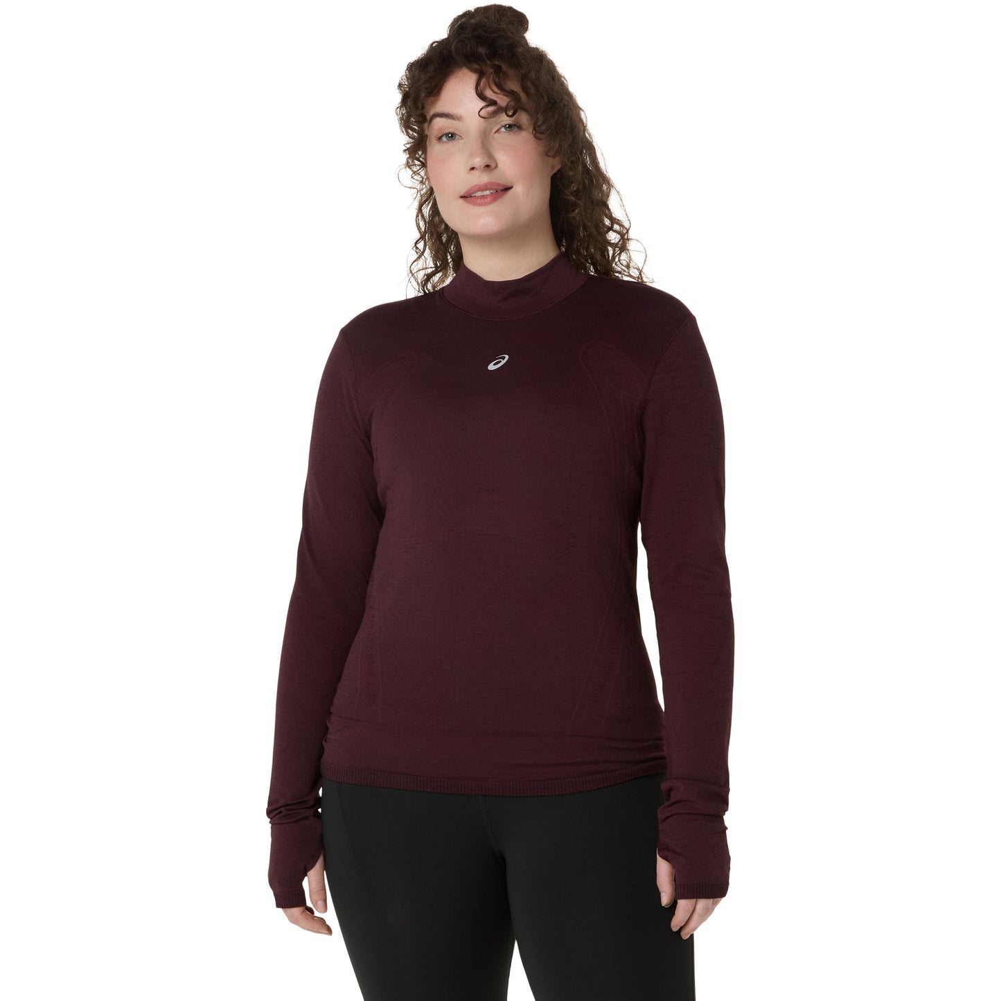 ASICS Road Winter Seamless  Camiseta de running Mujeres - rojo oscuro